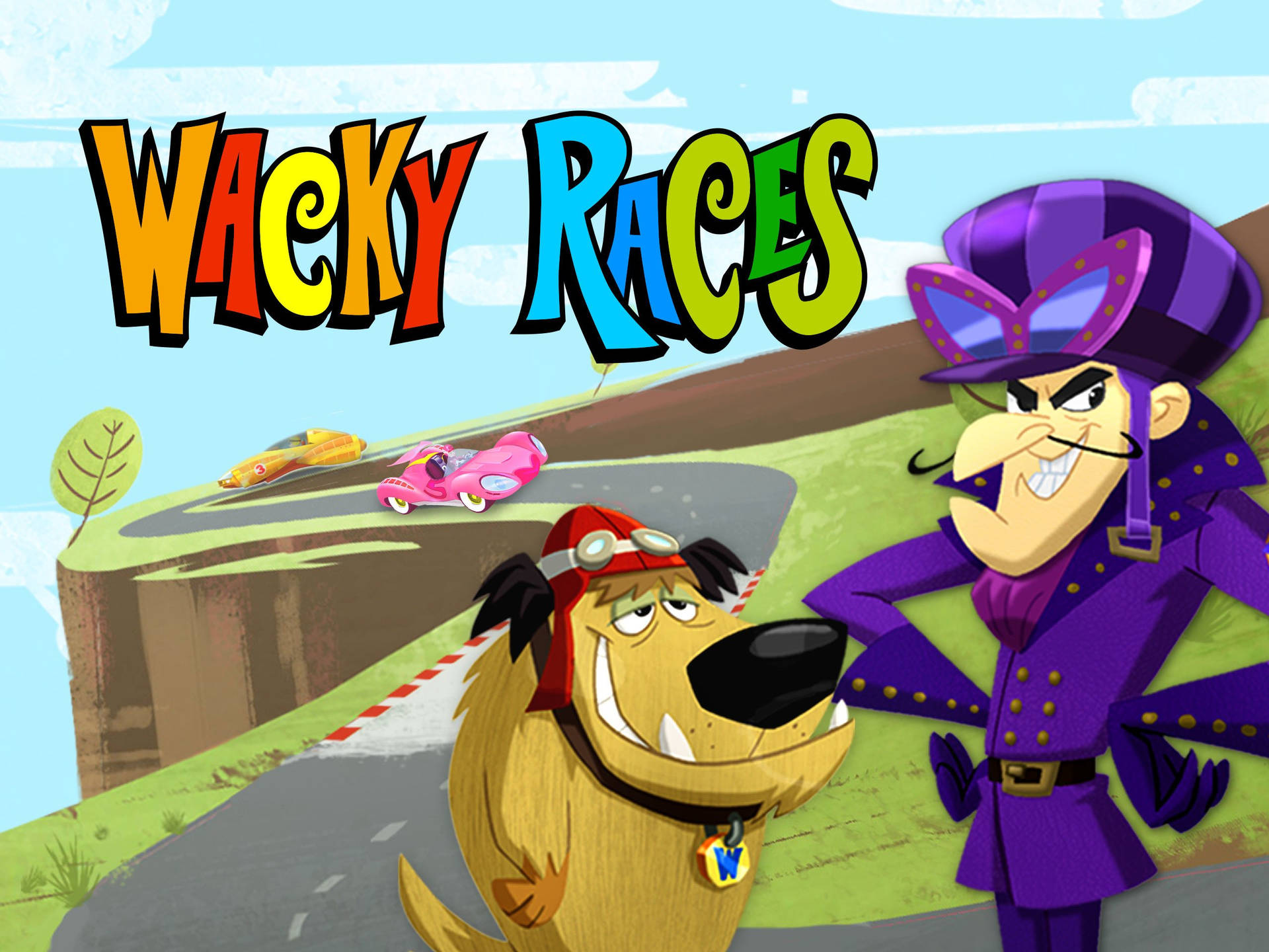 Cartoon Wacky Races Muttley And Dastardly Background