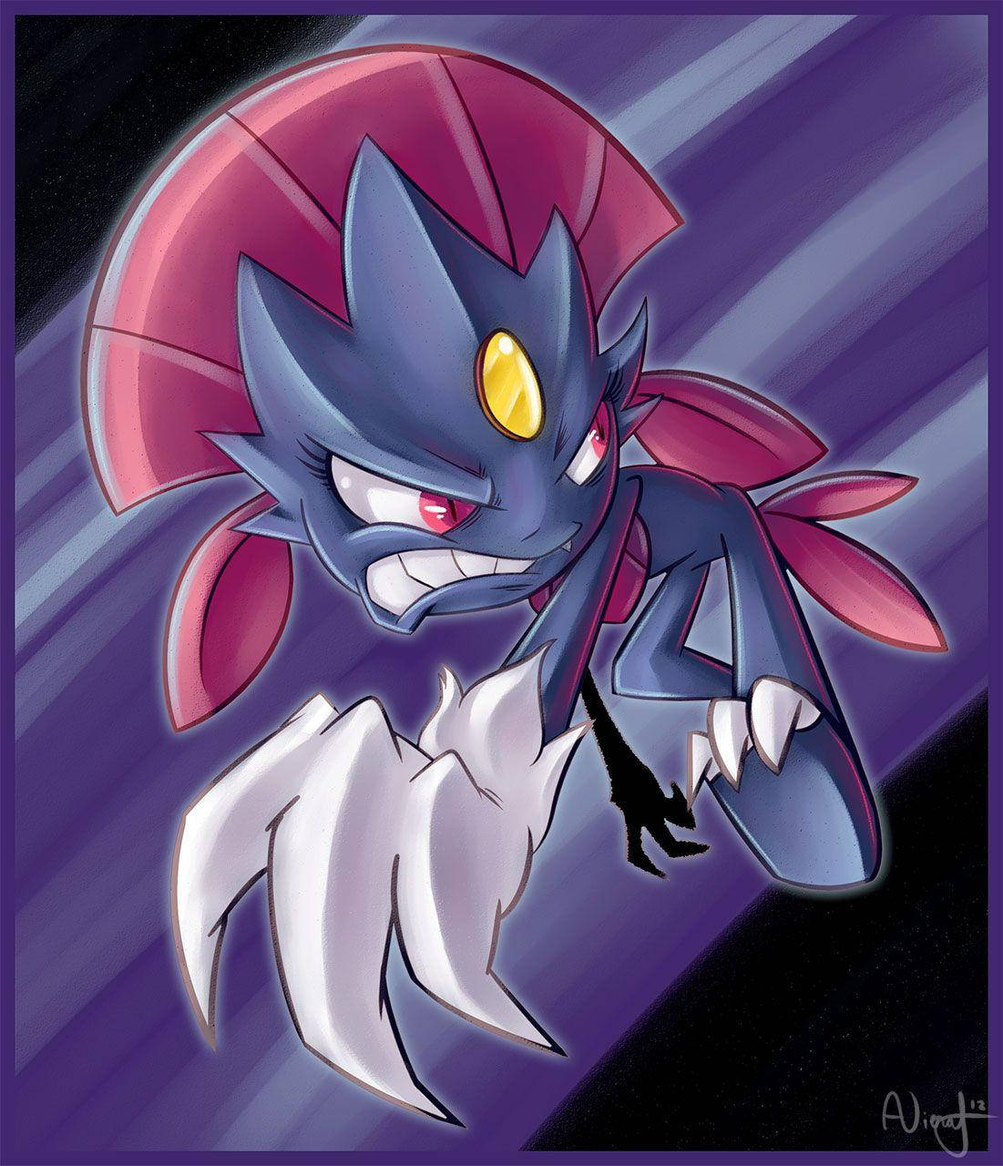 Cartoon Weavile Background