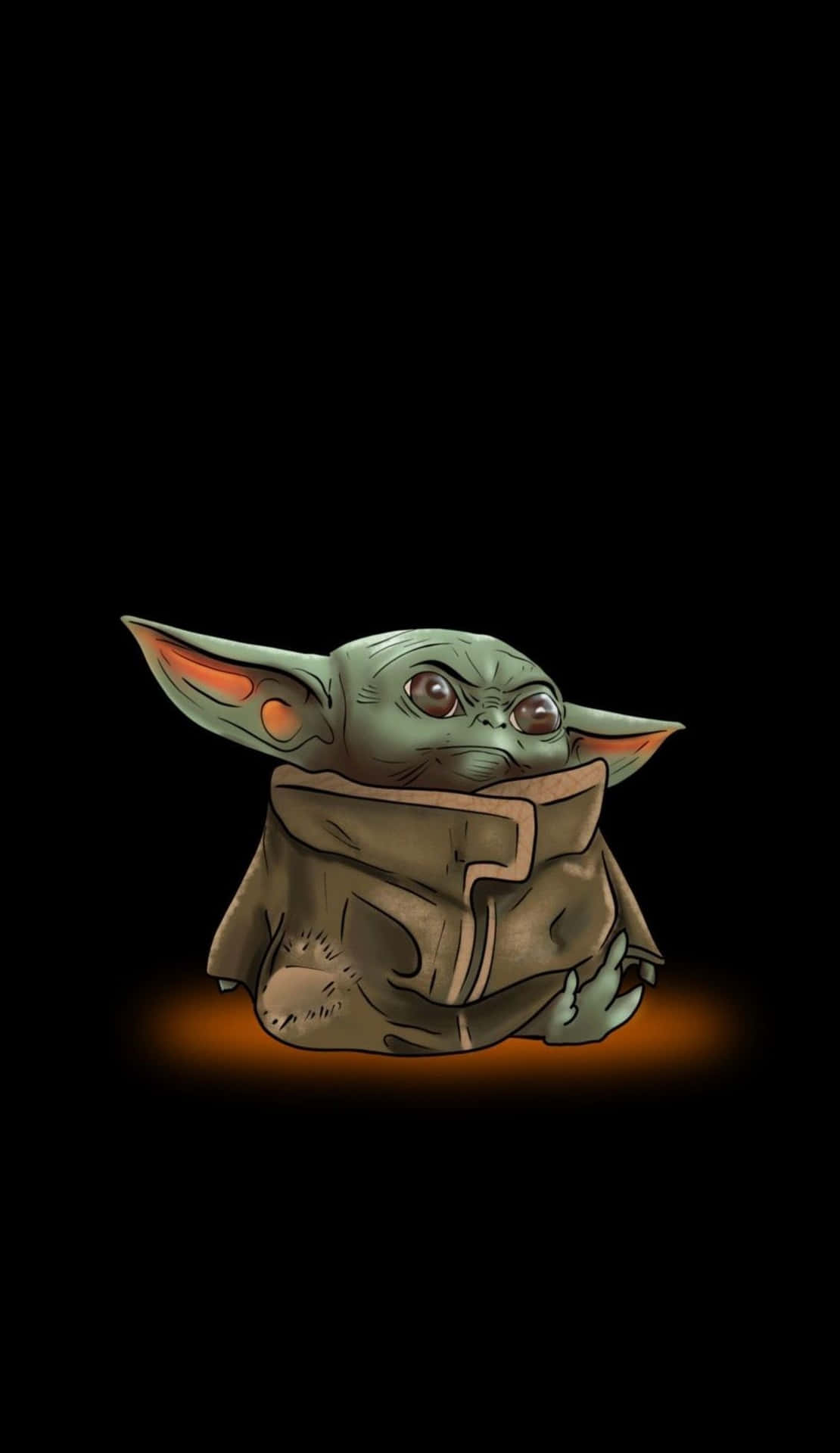 Cartoon Yoda Ready For His Next Adventure