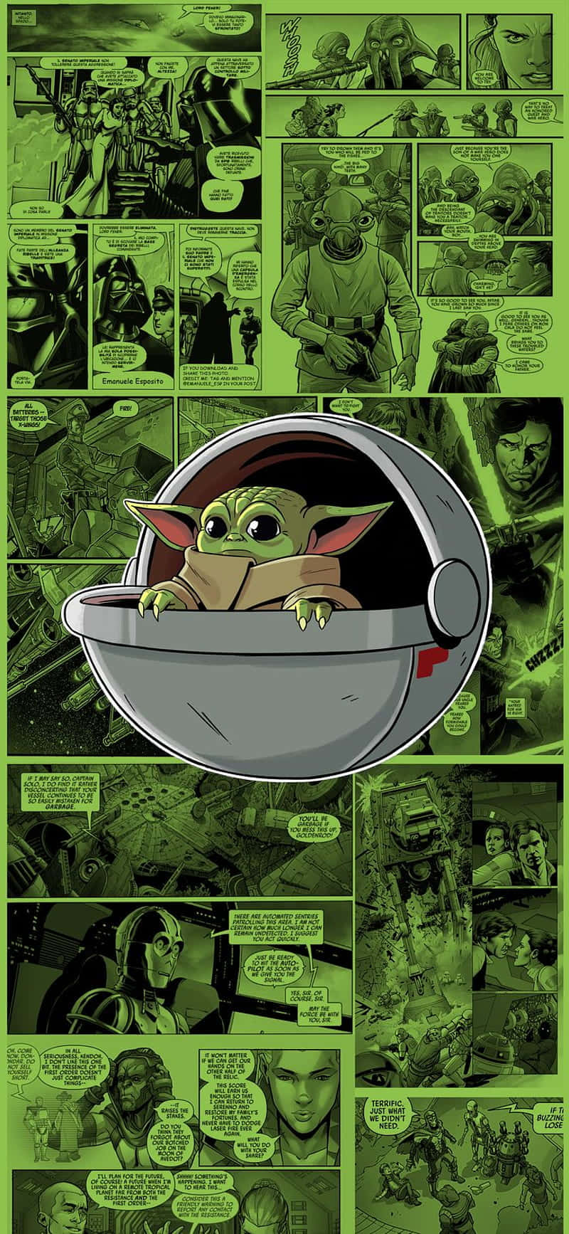 Cartoon Yoda's Positive Outlook Is Upful And Aspirational Background