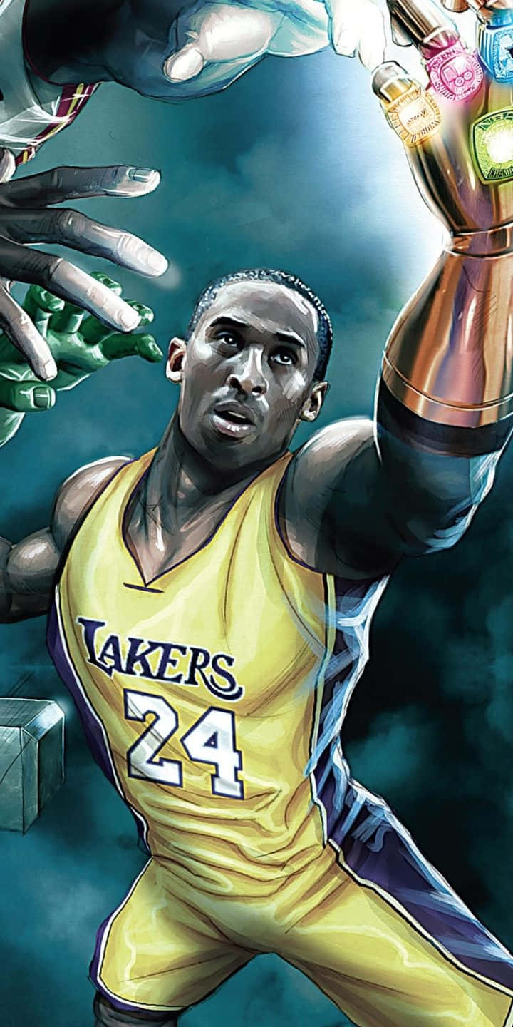 Cartoonized Nba Superstars Background