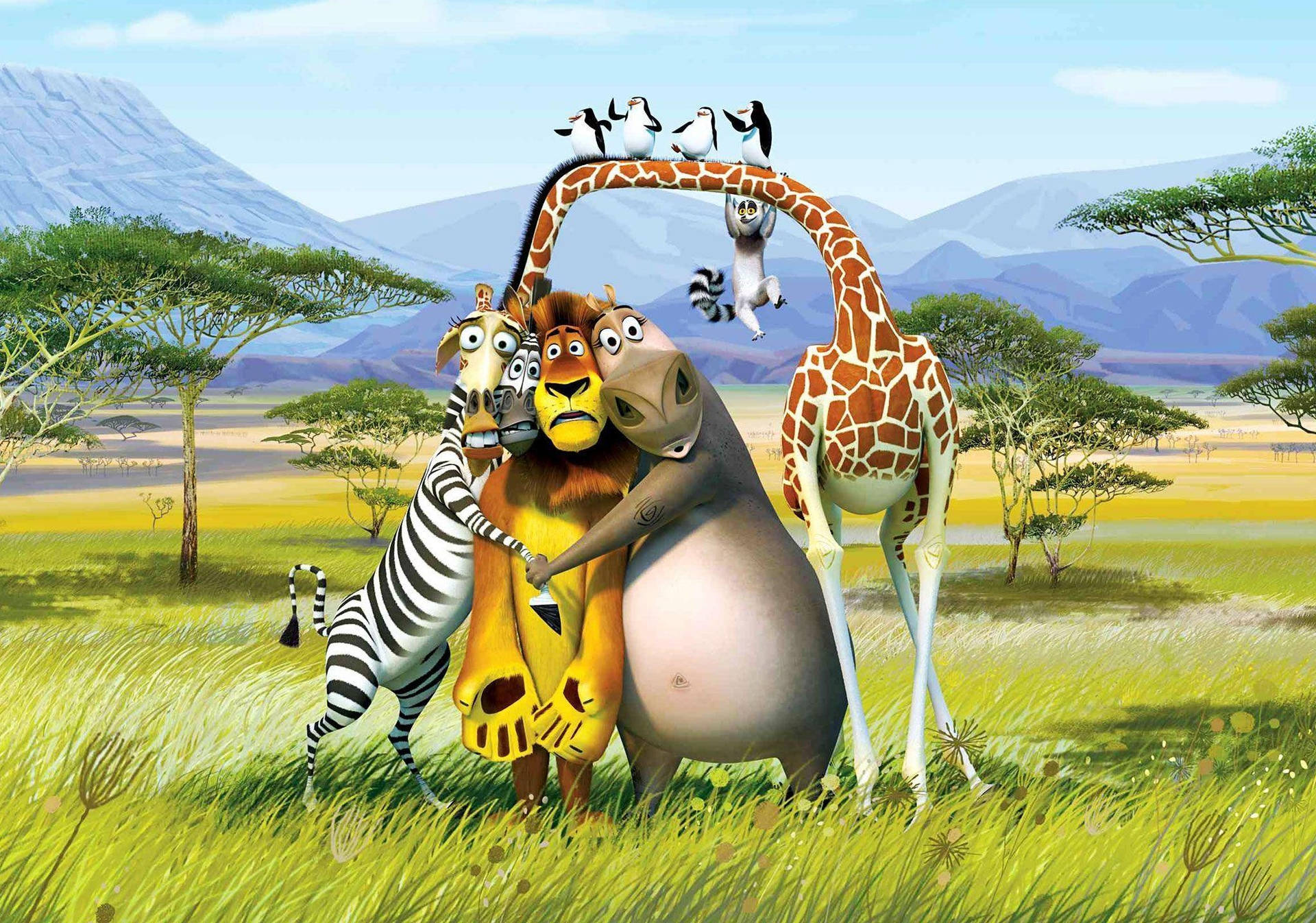 Cartoons In Madagascar: Escape 2 Africa