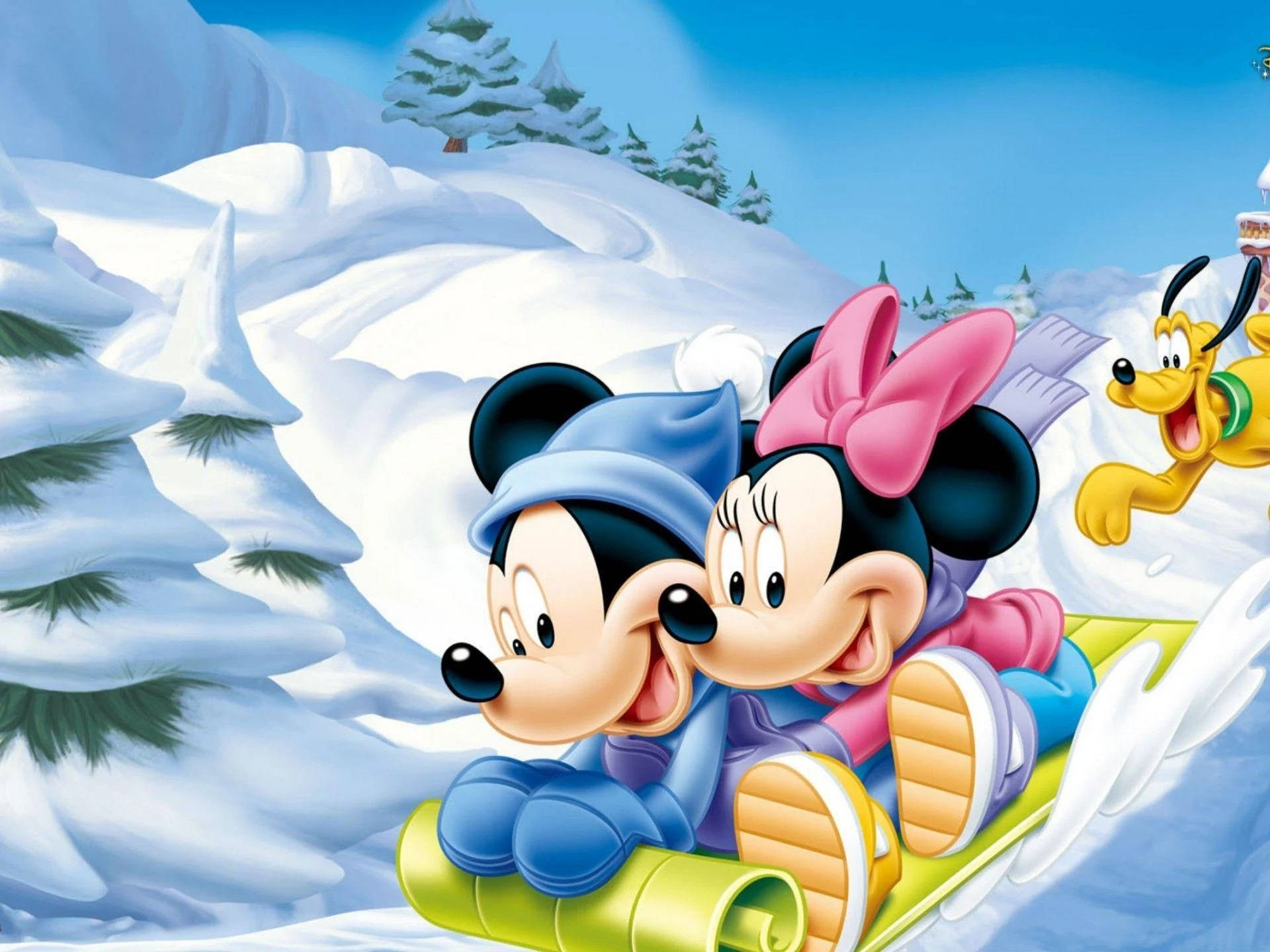 Cartoons Mickey And Minnie Background