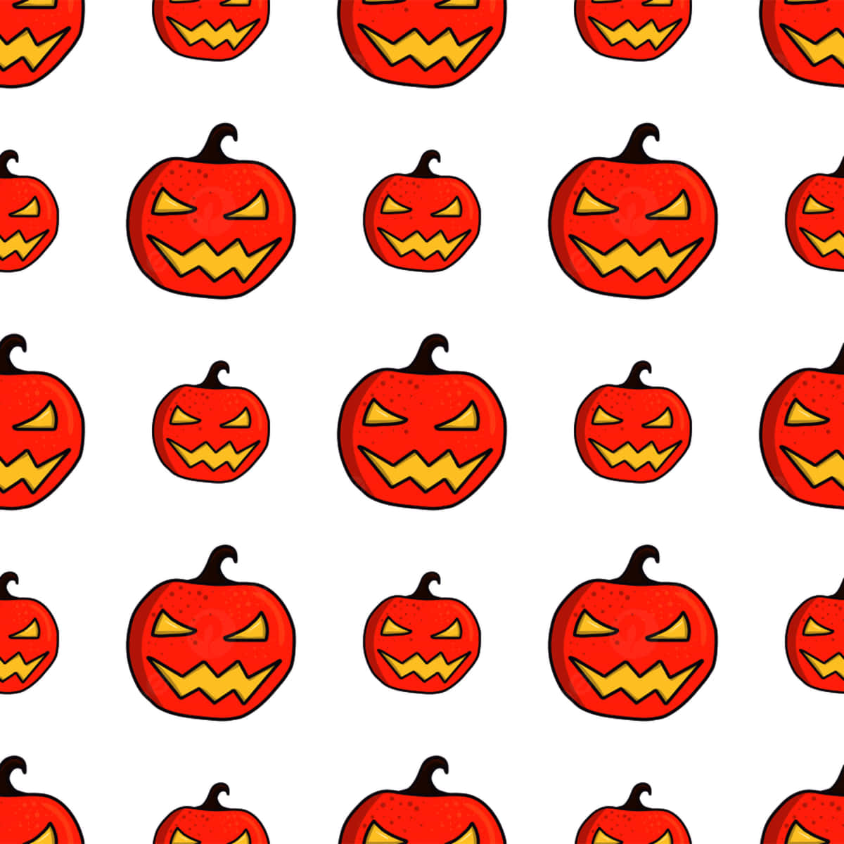 Carved Pumpkins Pattern Background