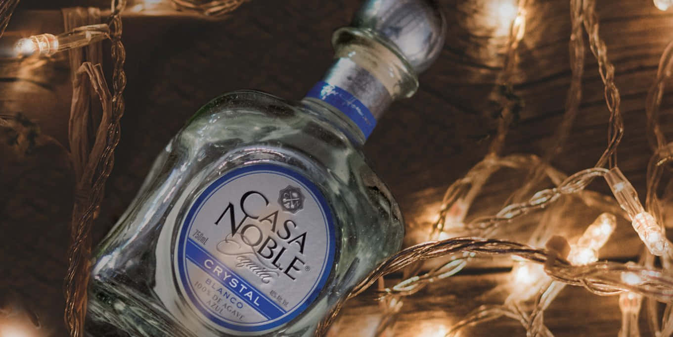 Casa Noble Crystal Blanco Christmas Lights Background