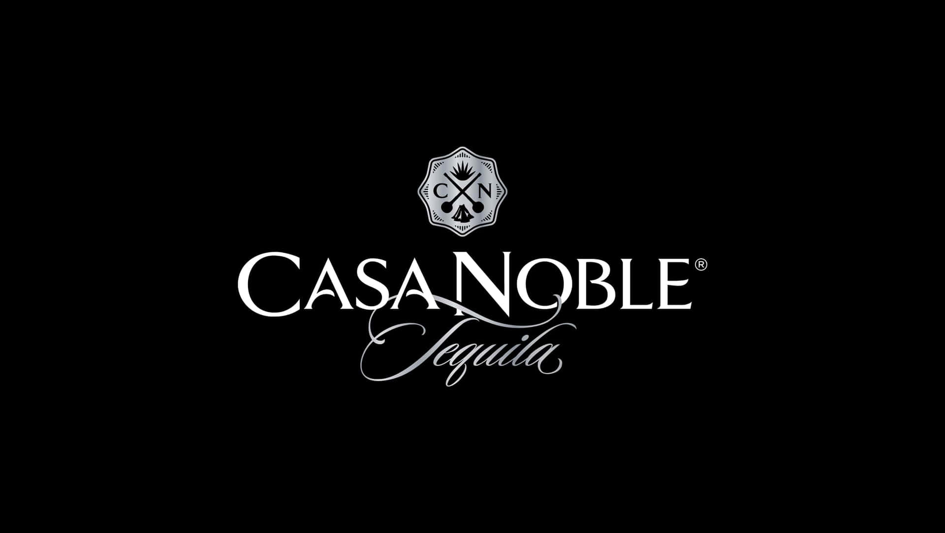 Casa Noble Logo Black & White Background