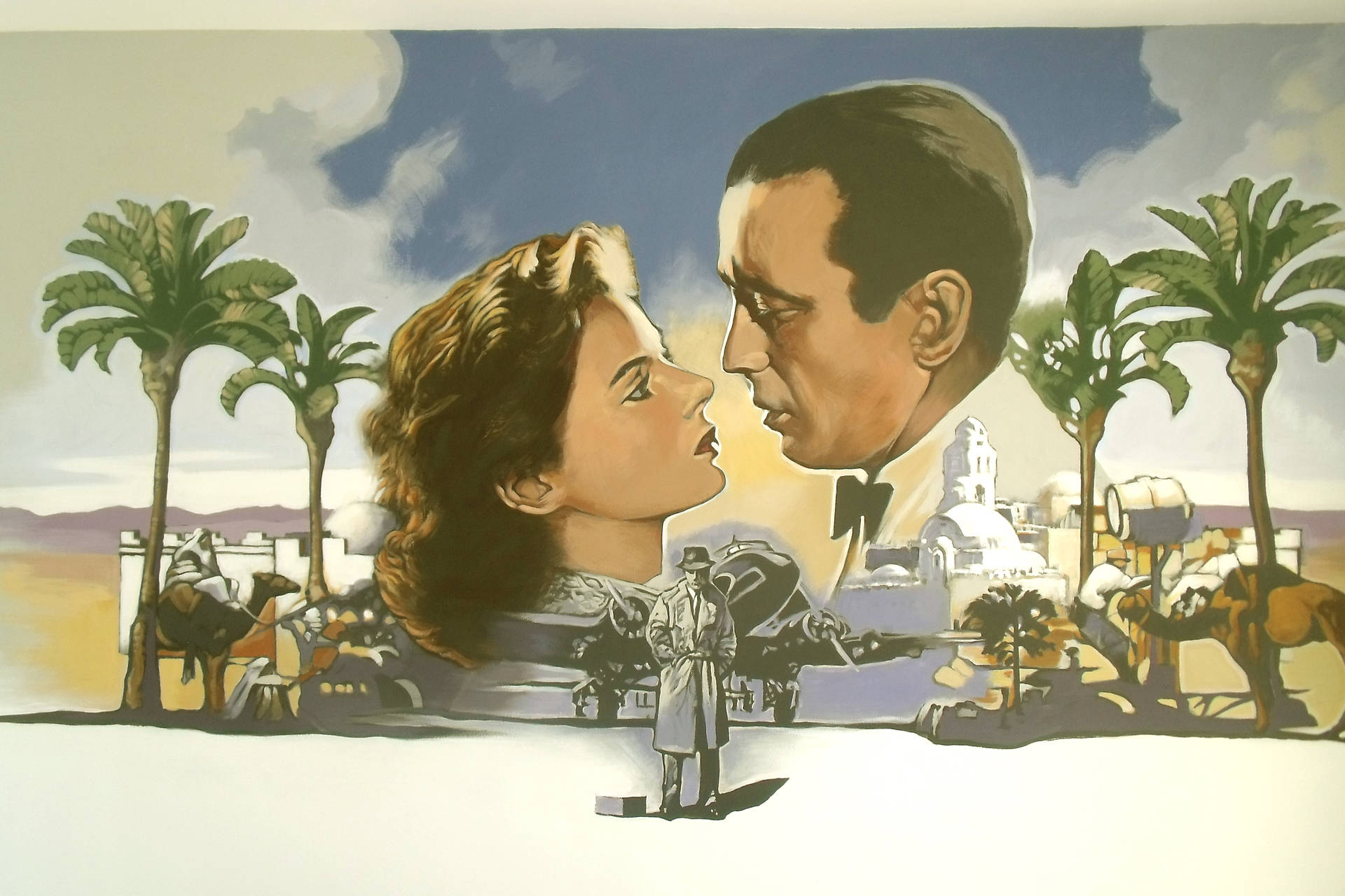 Casablanca Digital Painting Background