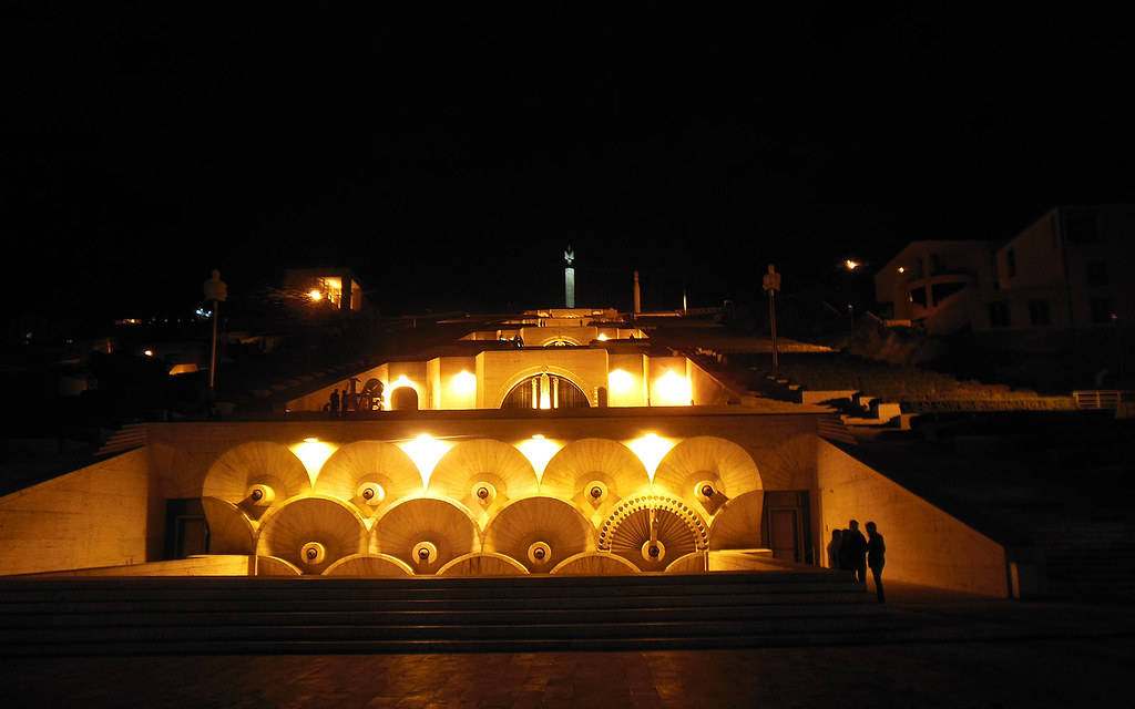 Cascade Complex In Yerevan Background