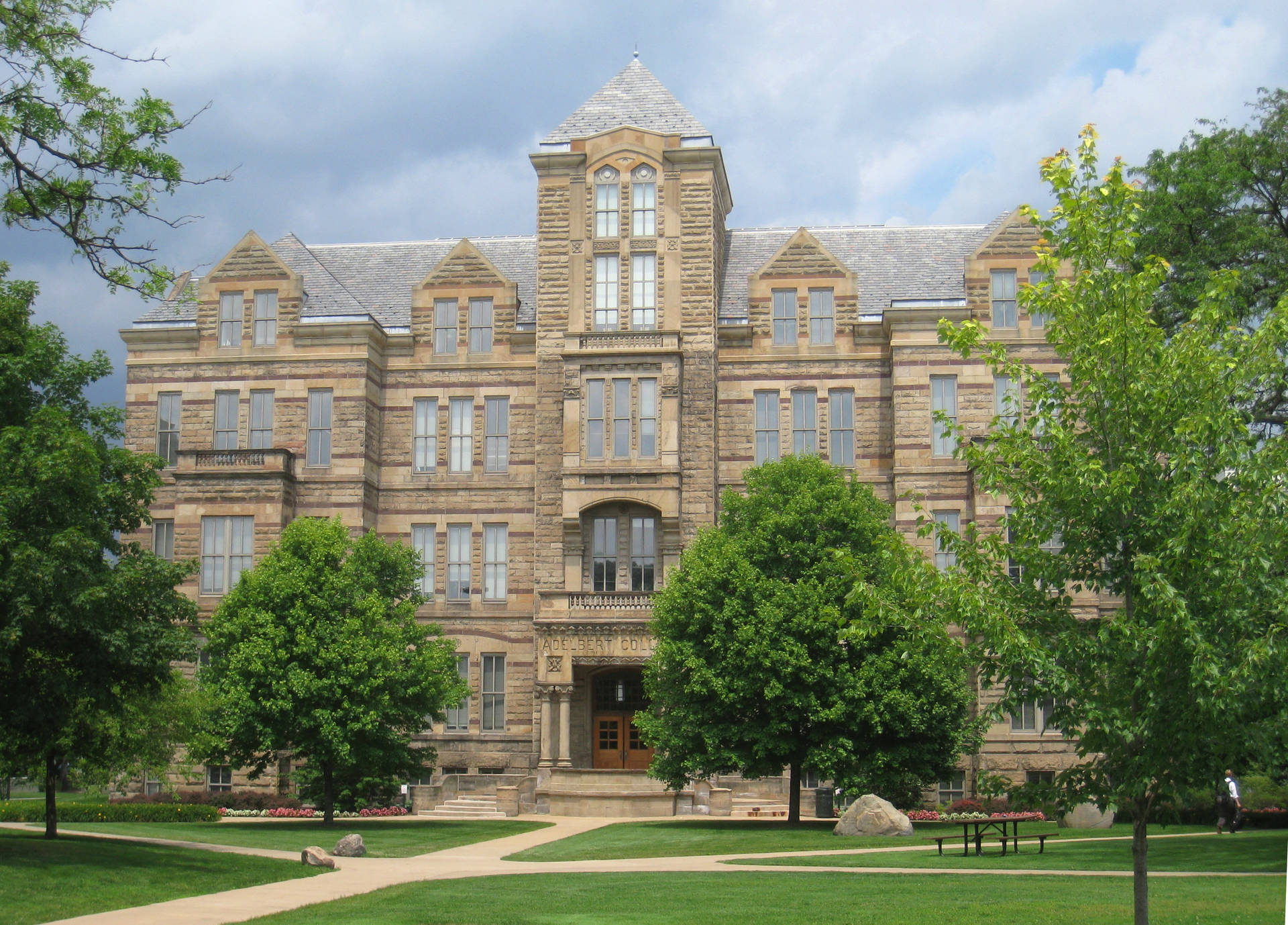 Case Western Reserve University Adelbert Hall Exterior Background