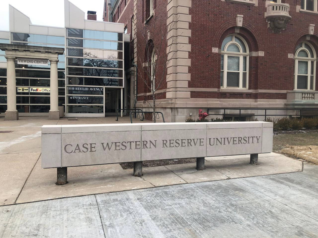 Case Western Reserve University Building Sign