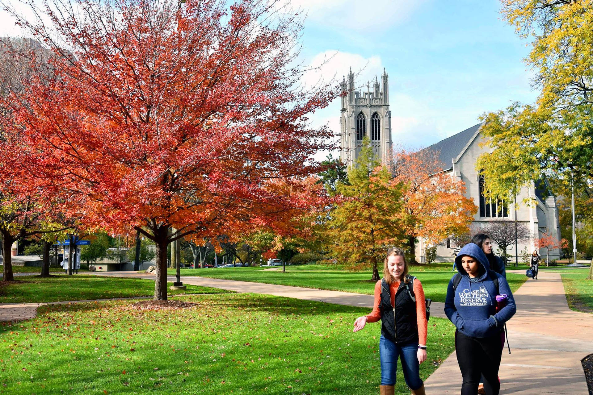 Case Western Reserve University Campus Grounds Background