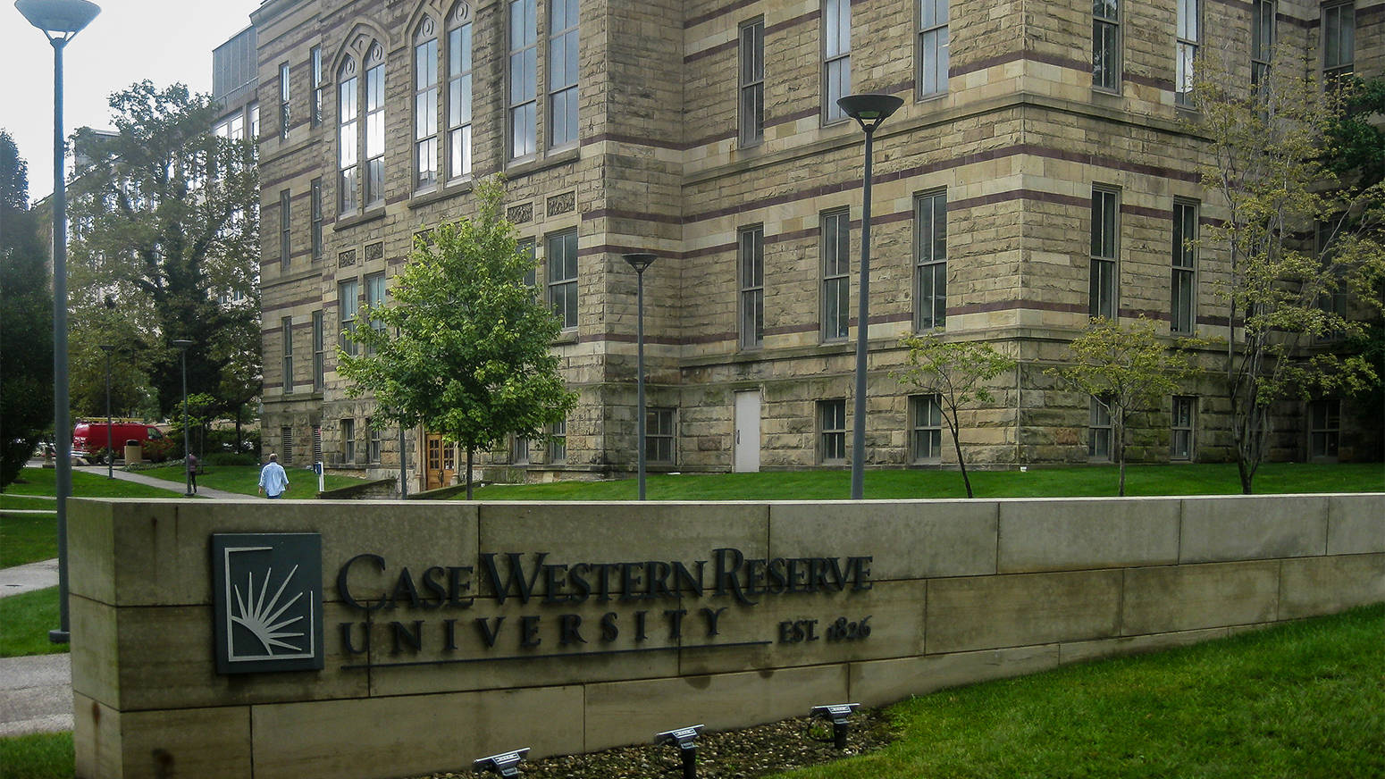 Case Western Reserve University Campus Sign