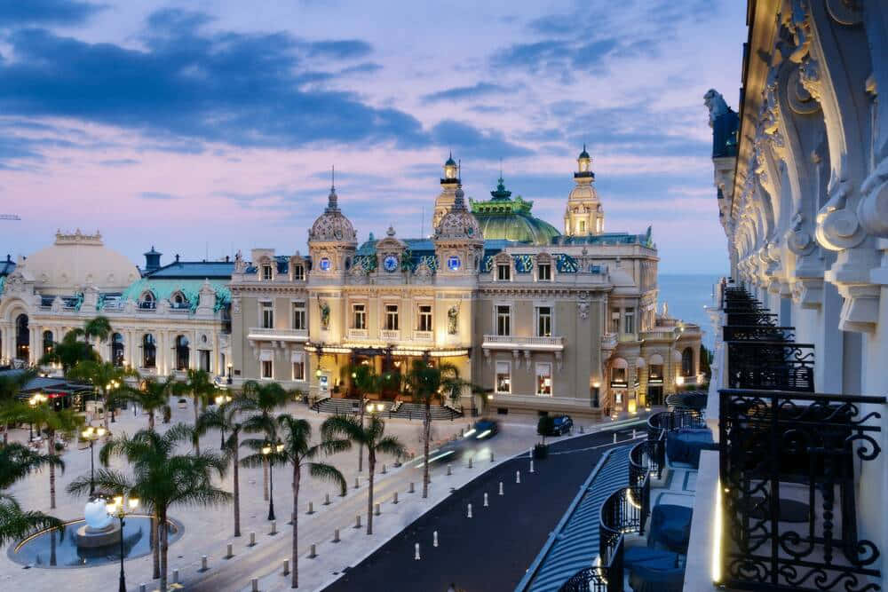 Casino De Monte Carlo Belle Epoque Facade Background