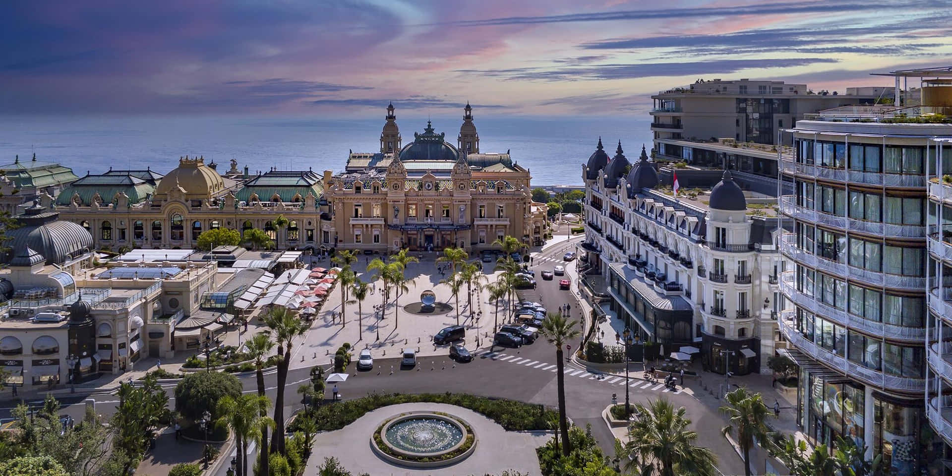 Casino De Monte Carlo Top View Background