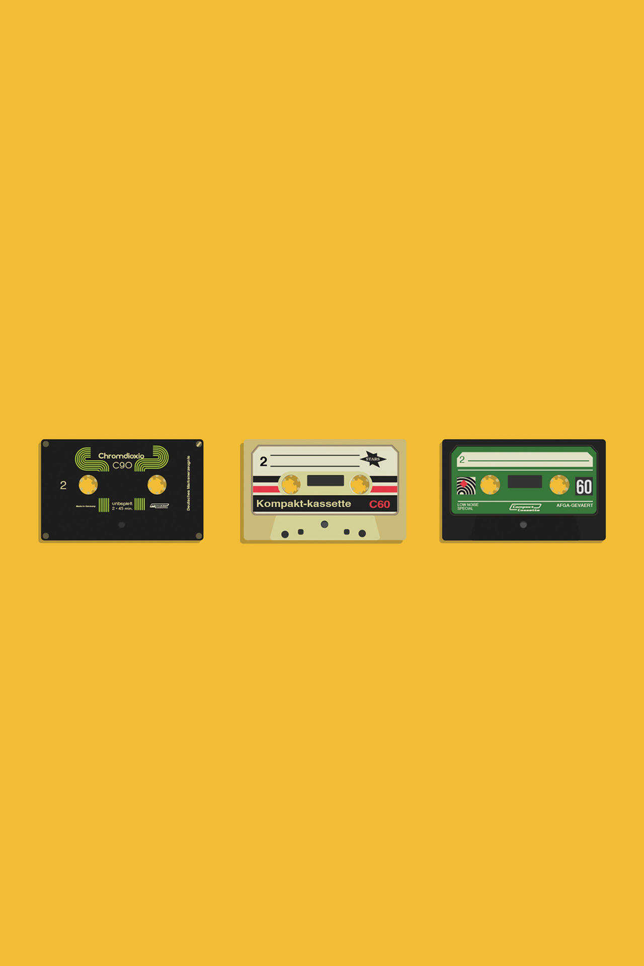 Cassette Tapes Retro Aesthetic Iphone Background
