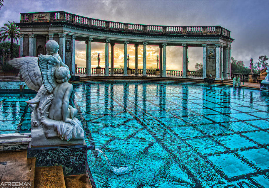 Cassou Statue Beside Hearst Castle's Neptune Pool