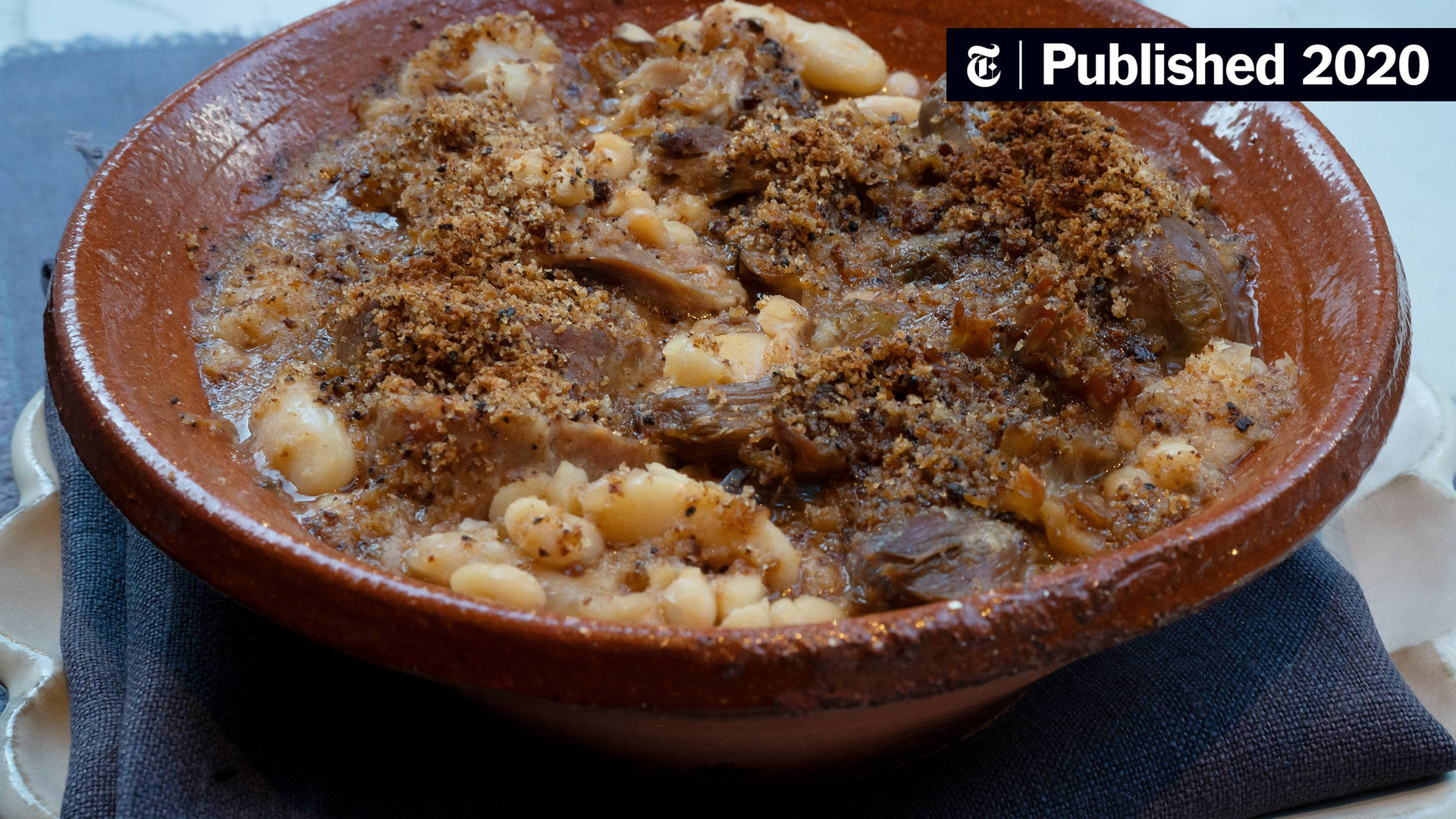 Cassoulet French Cuisine Close Up Shot Background