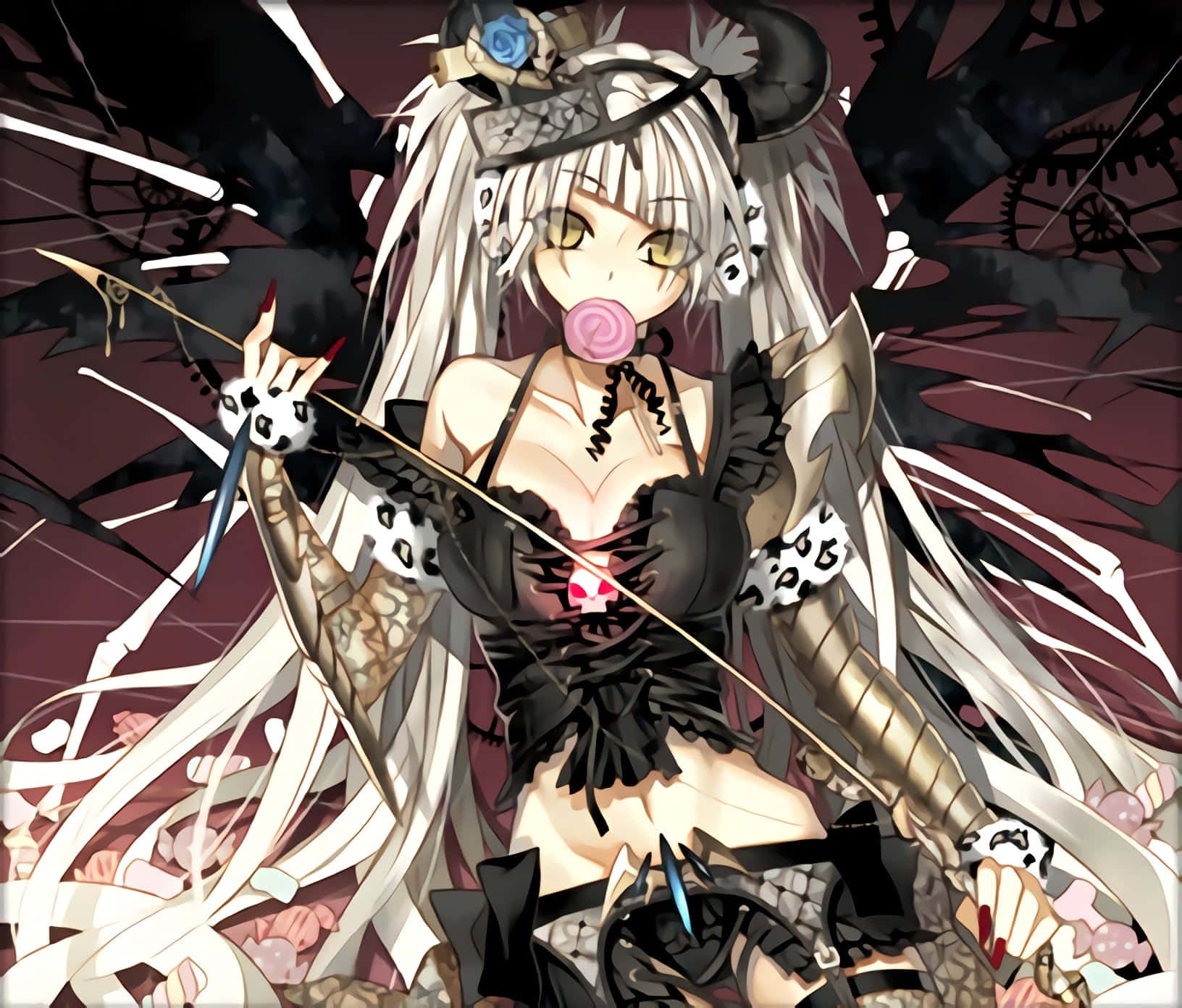 Cast A Spell Of Mystery And Intrigue With Gothic Anime Background