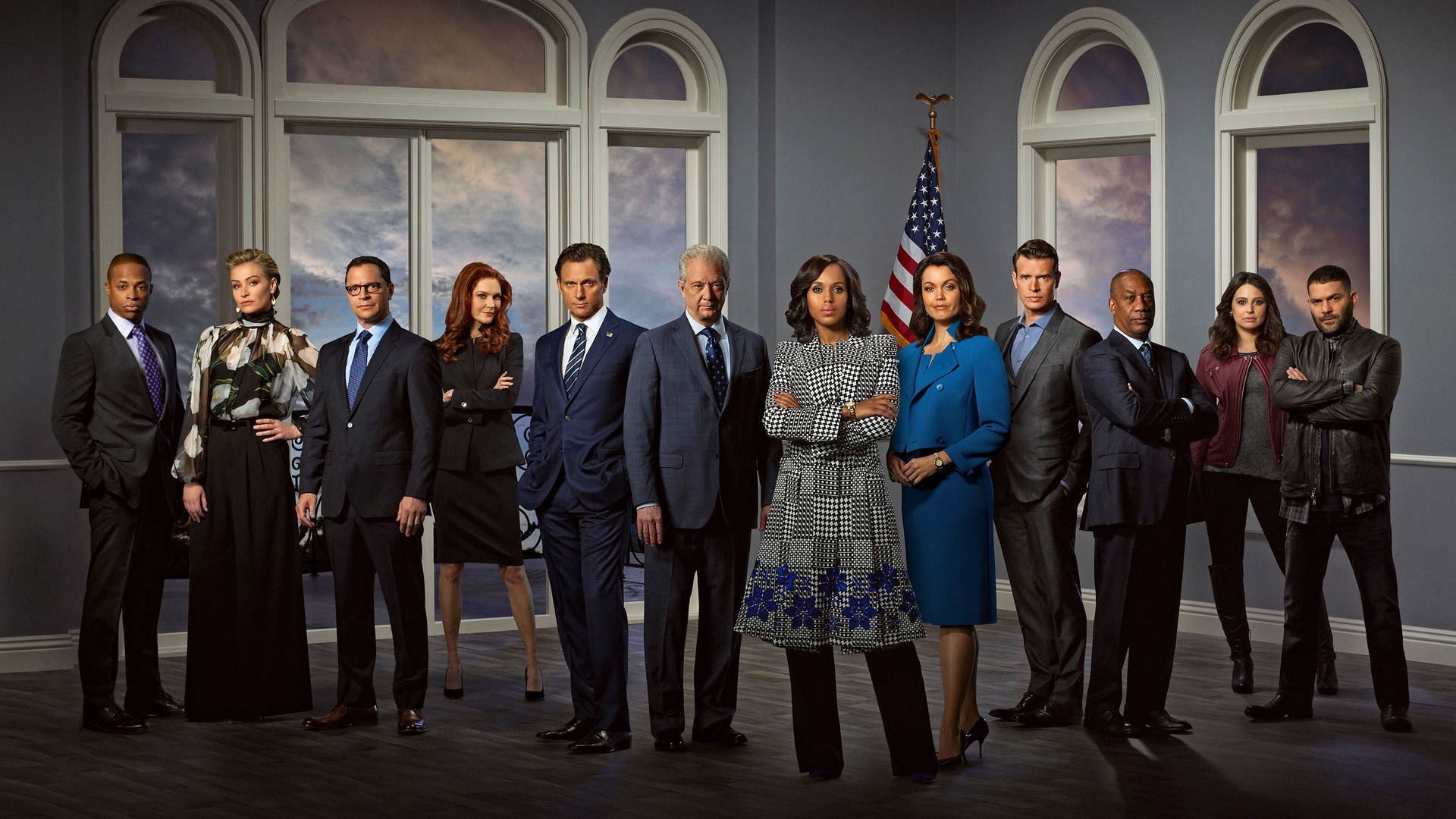 Cast Of Scandal Outside The Presidential Palace Background