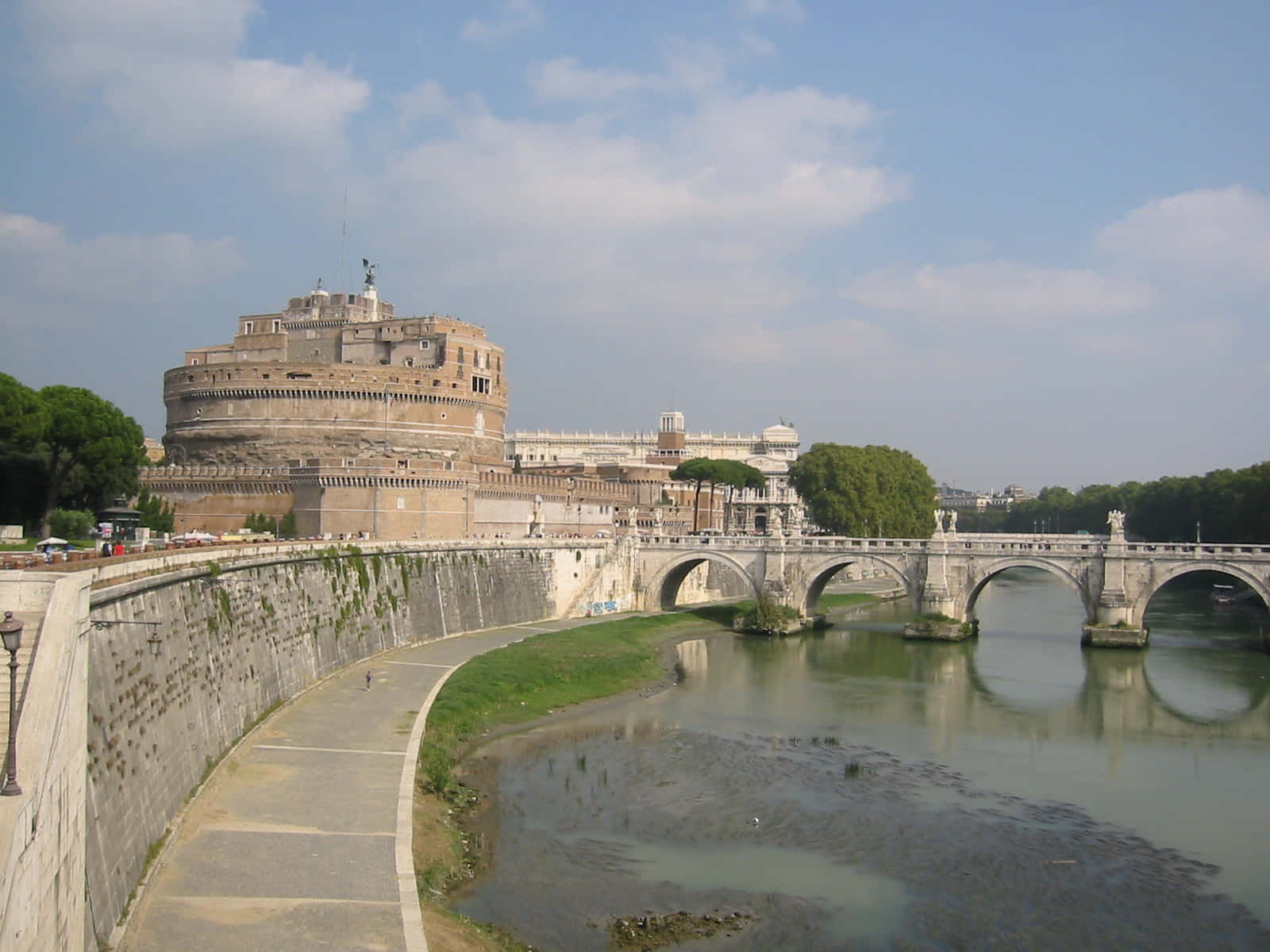 Castel Santangelo In Daylight Background