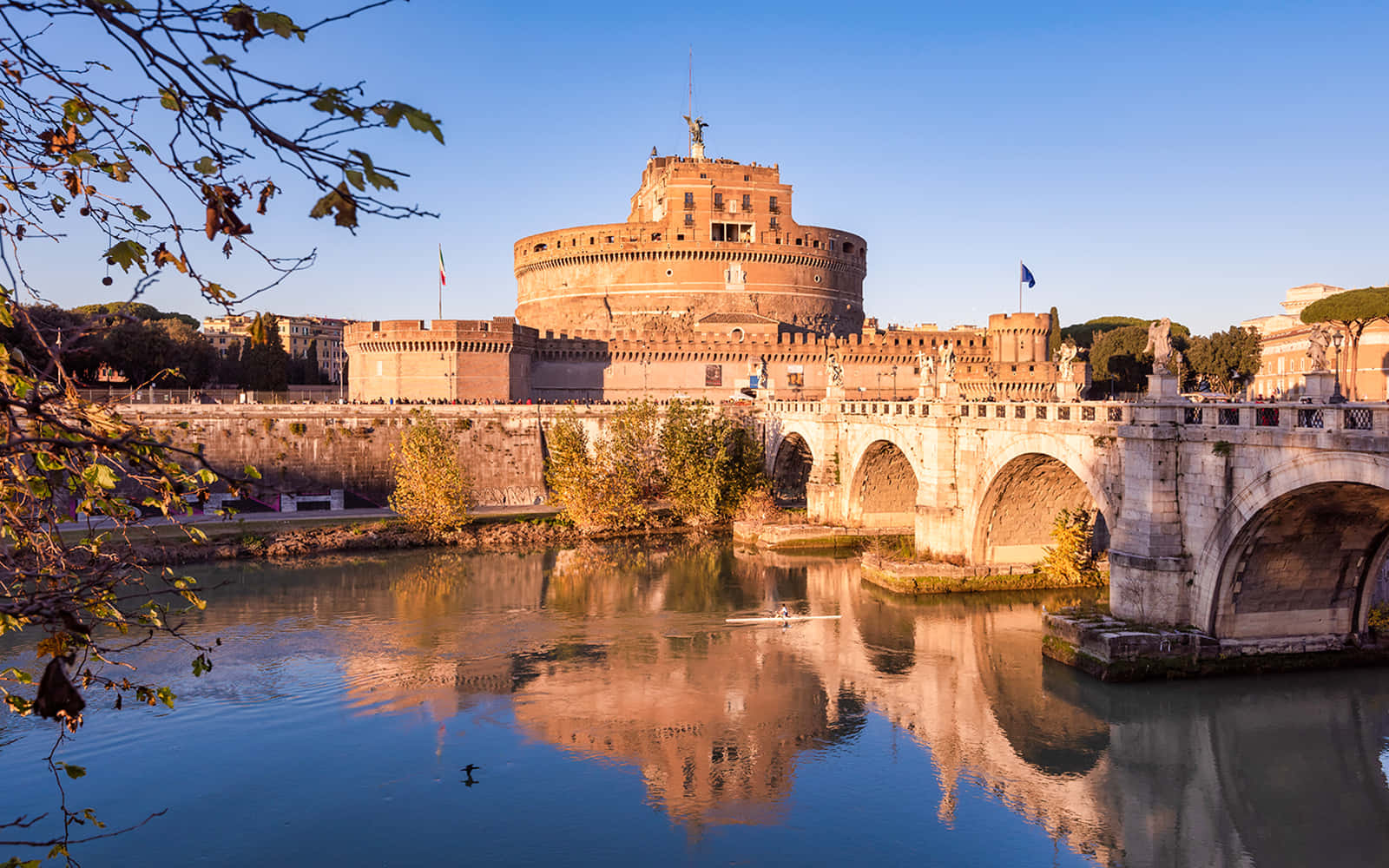 Castel Santangelo Wonderful Scenery Background