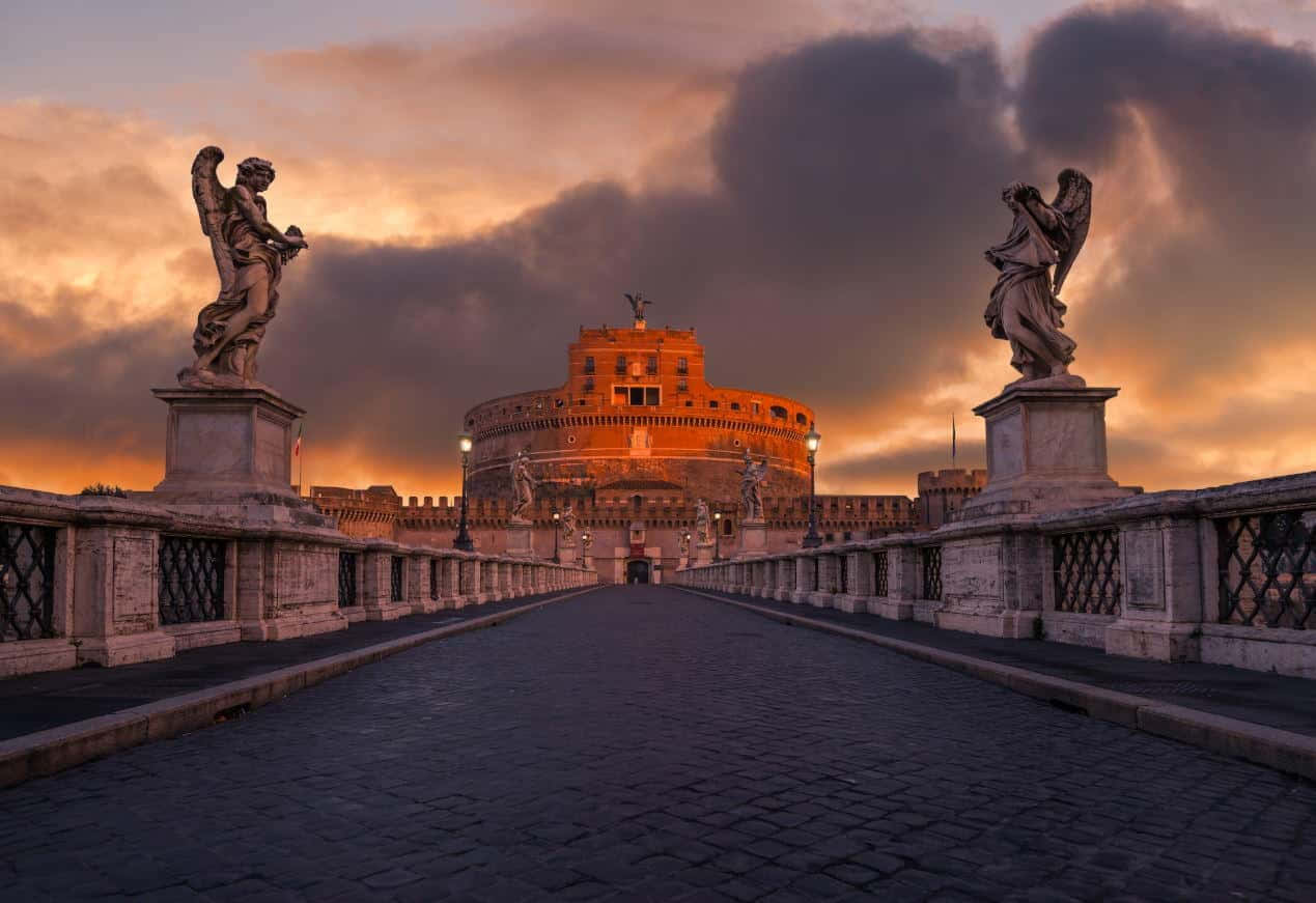 Castel Santangelo Works Of Art Background