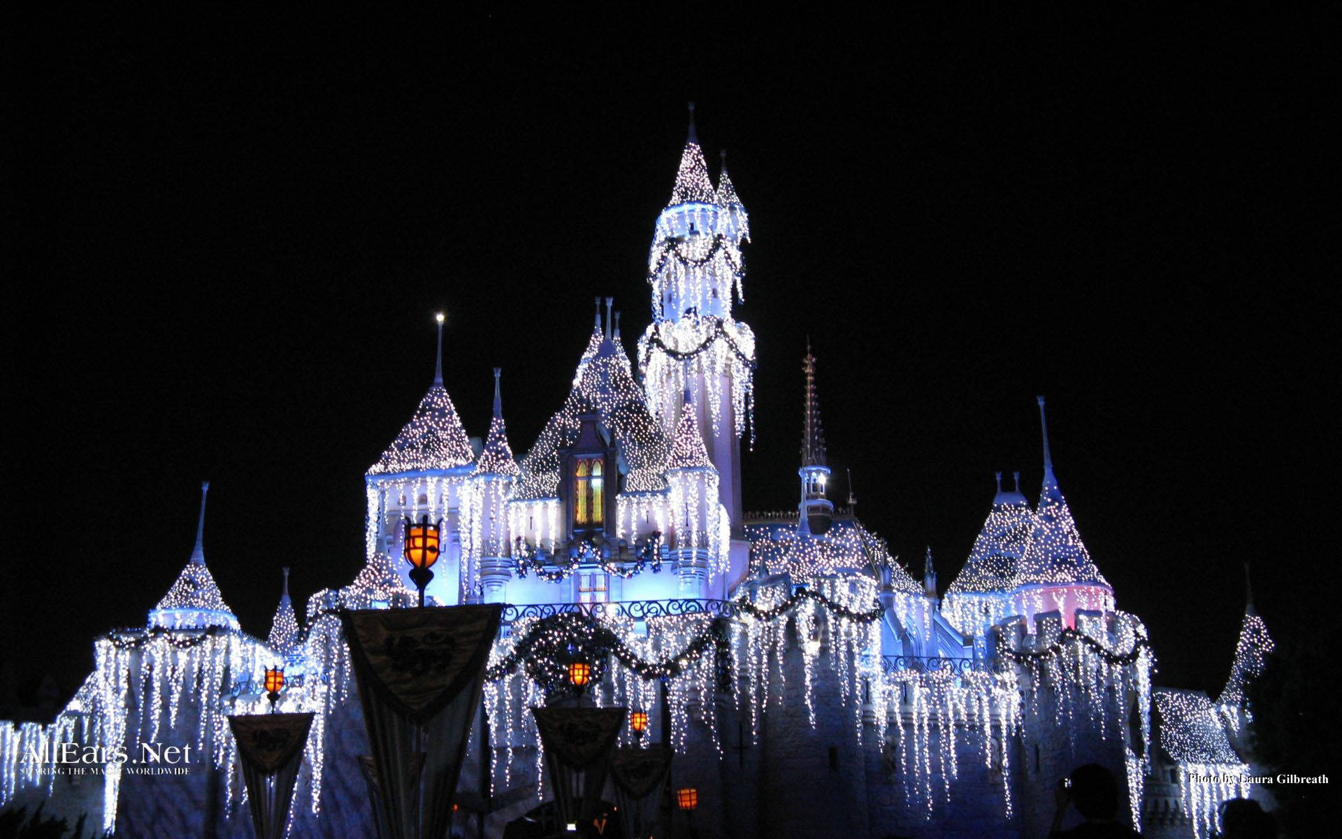 Castle At Night Pixel Disney Laptop Background