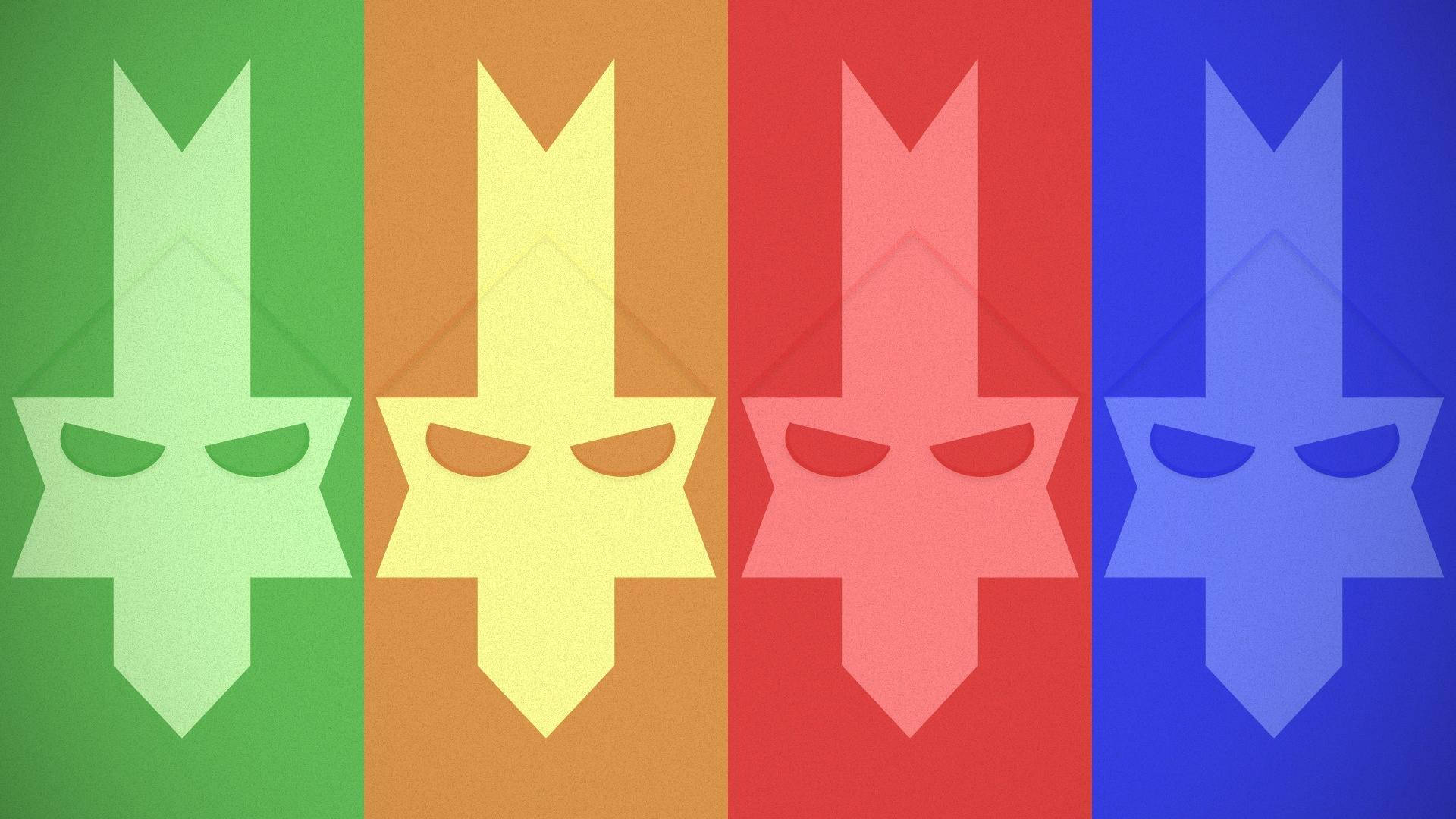 Castle Crashers Four Knights Faces Background