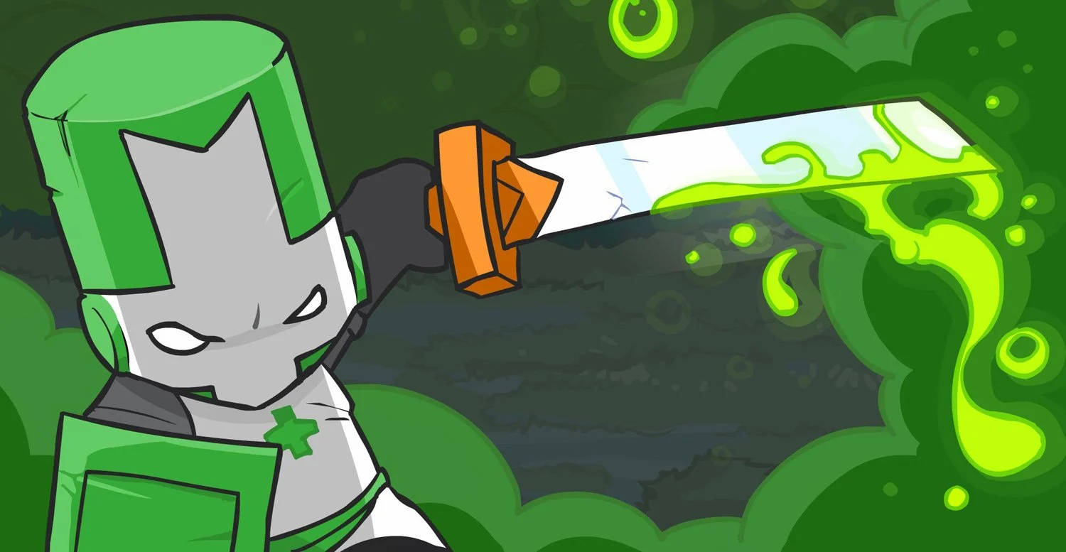 Castle Crashers Green Knight Background