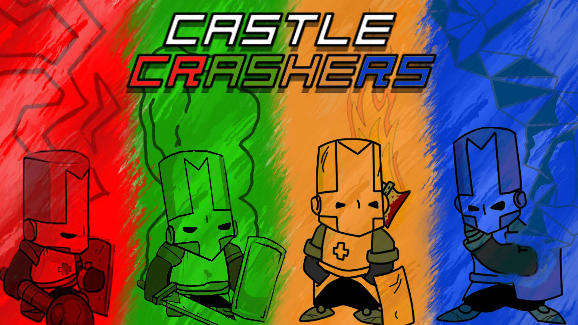 Castle Crashers Knights Sketch Background