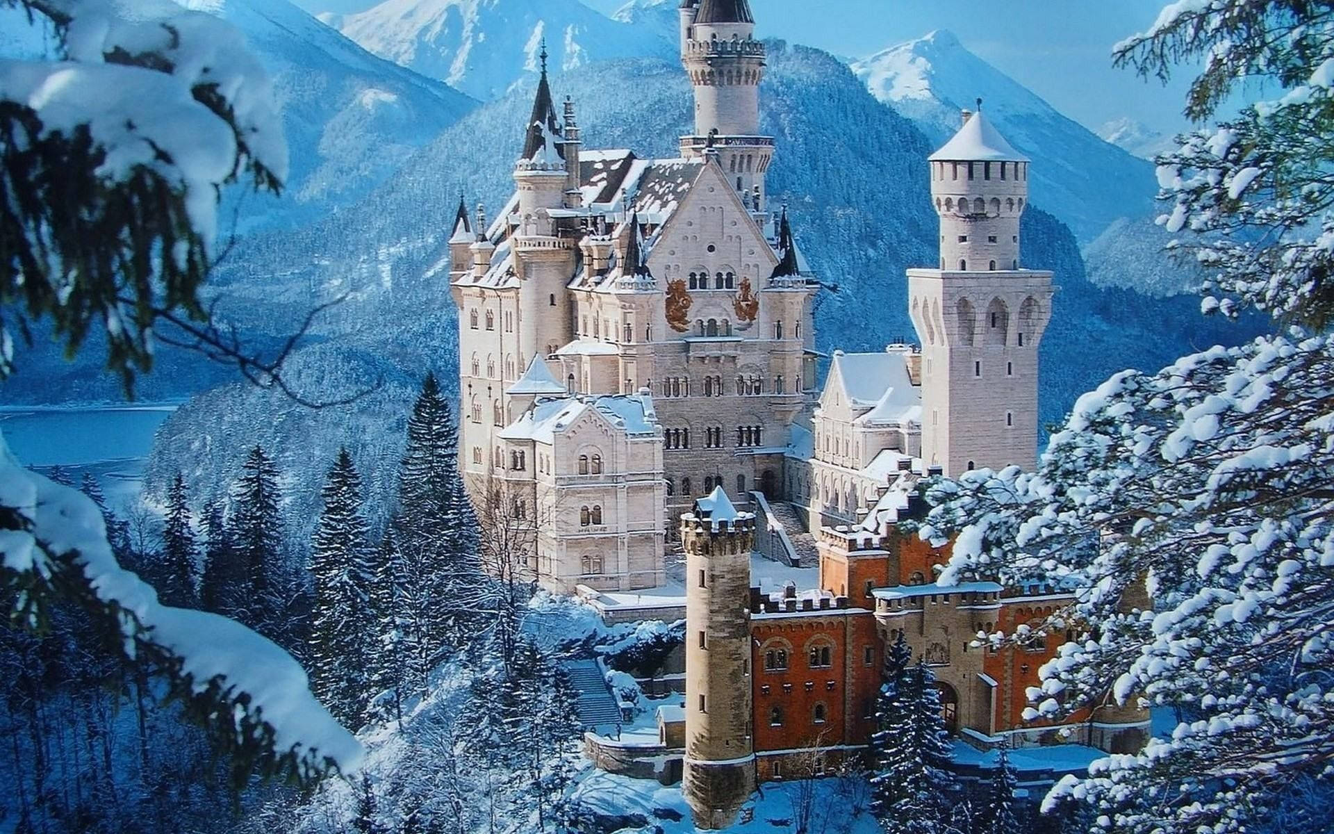 Castle Winter Landscape