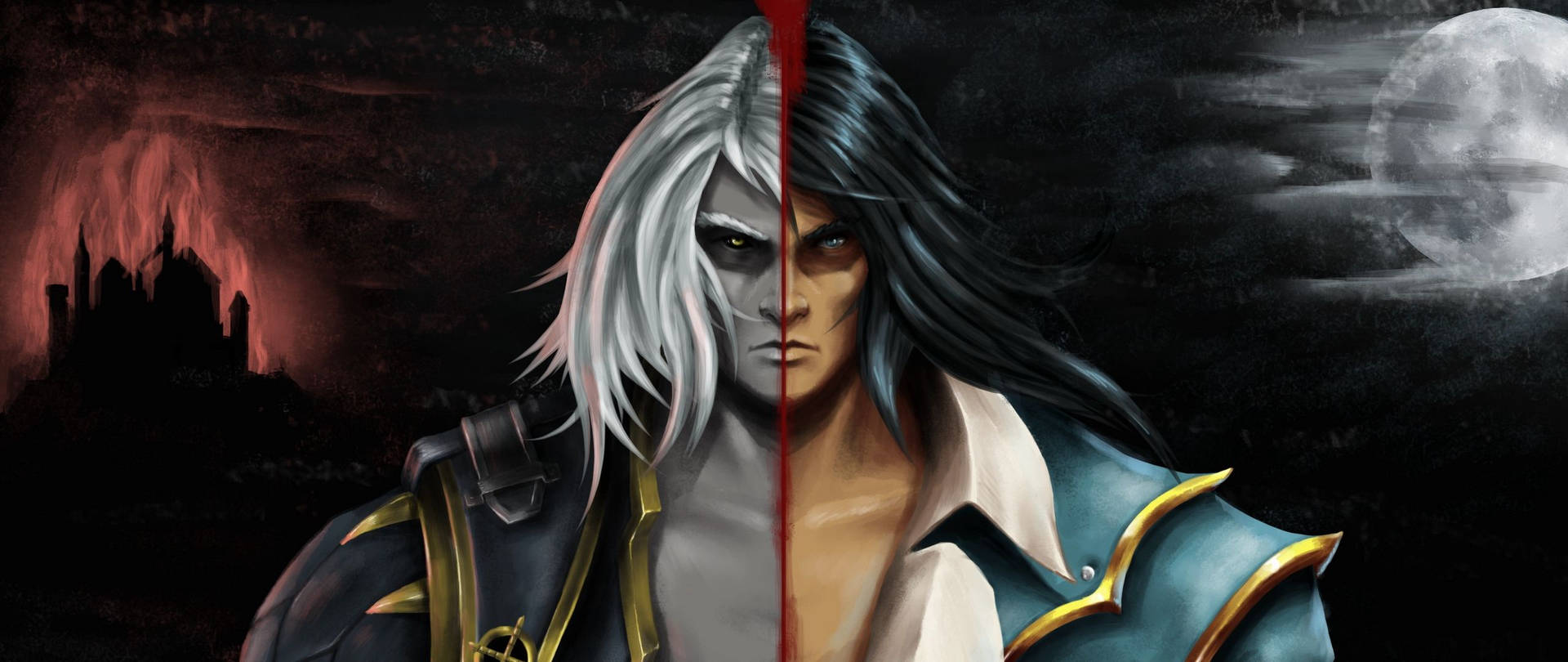 Castlevania 2 Alucard Trevor Background