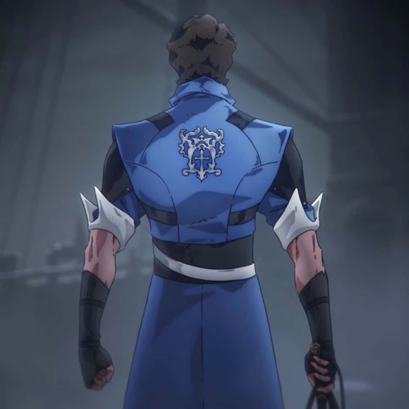 Castlevania Animated Hero Back View Background