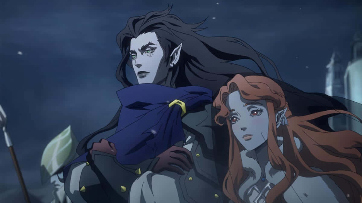 Castlevania Animated Series Vampire Couple Background