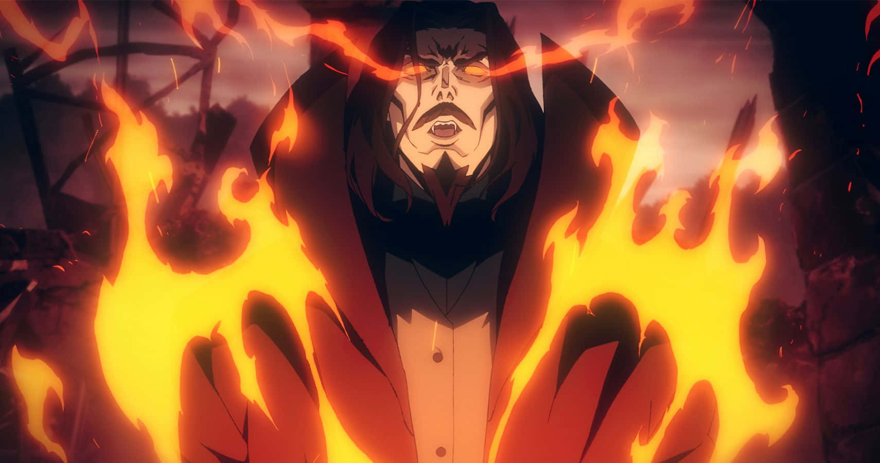 Castlevania Dracula Enraged In Flames