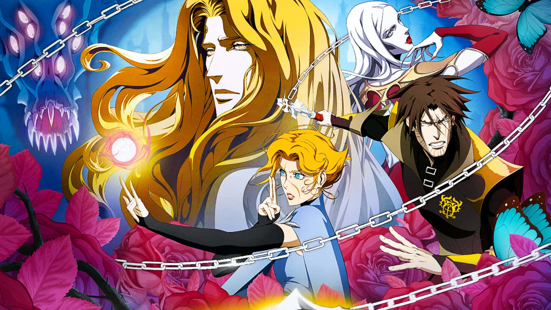 Castlevania Netflix Animated Series Characters Background