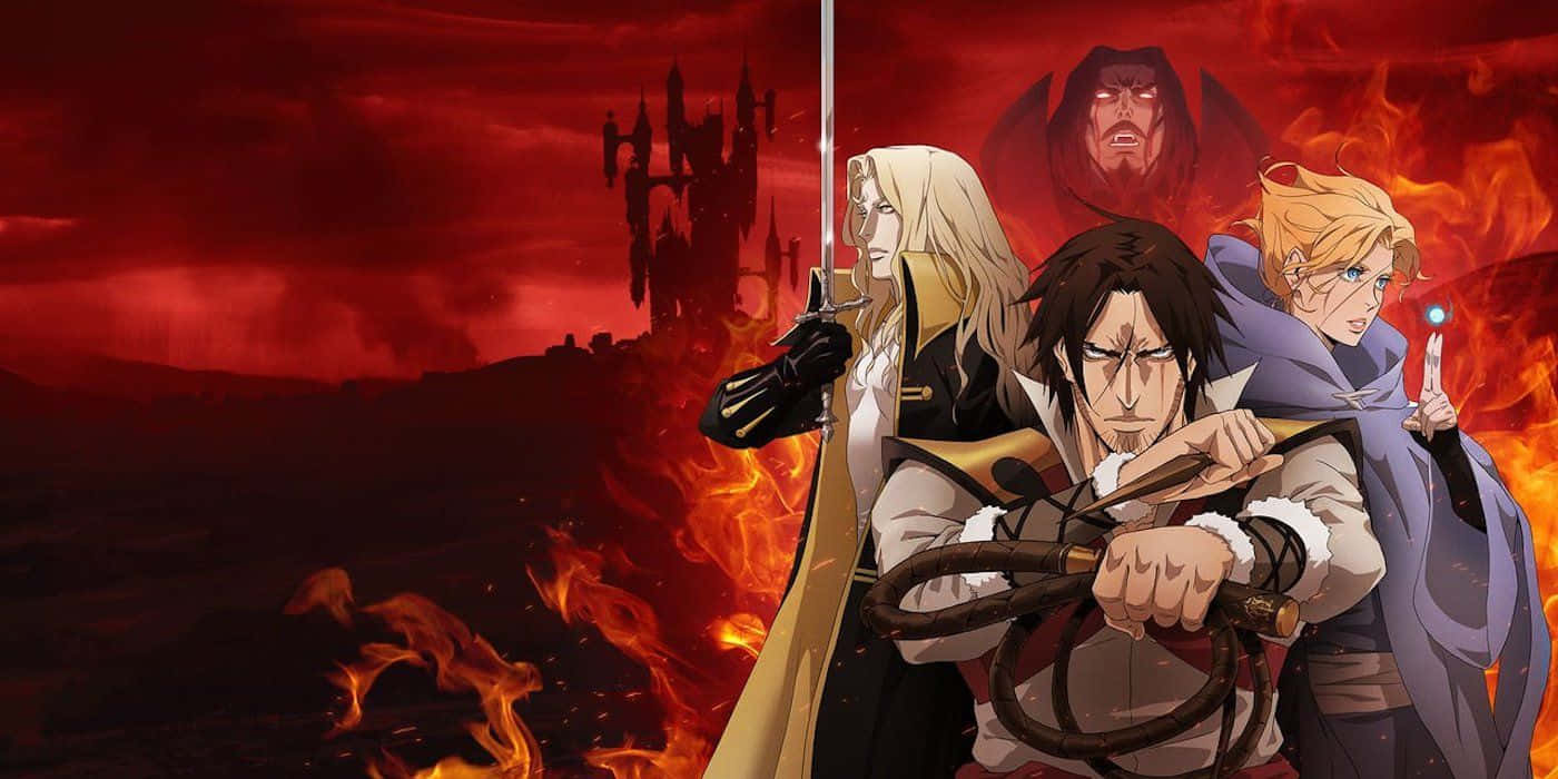 Castlevania Netflix Series Heroesand Villain Background