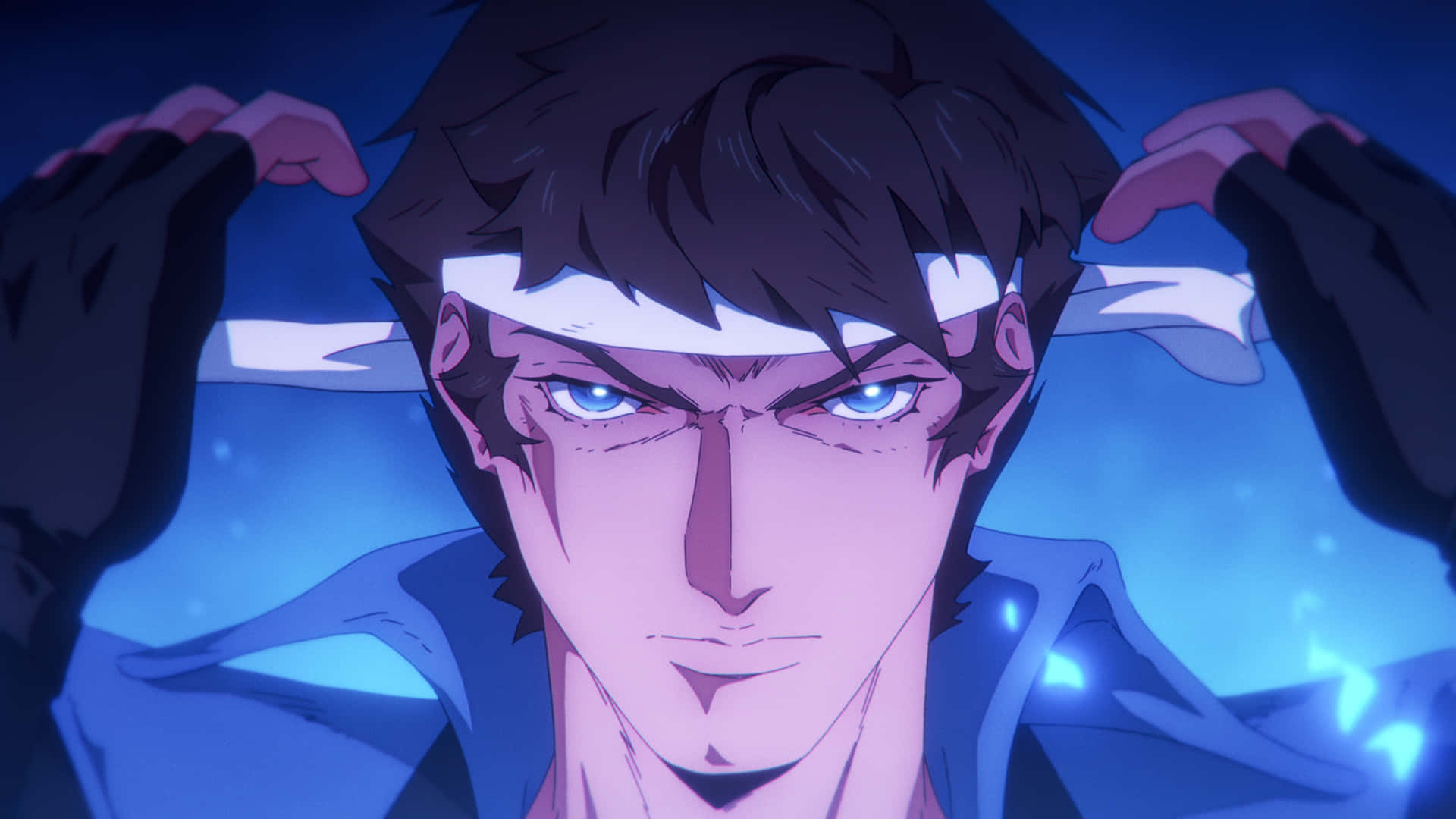 Castlevania Netflix Trevor Belmont Preparation Background