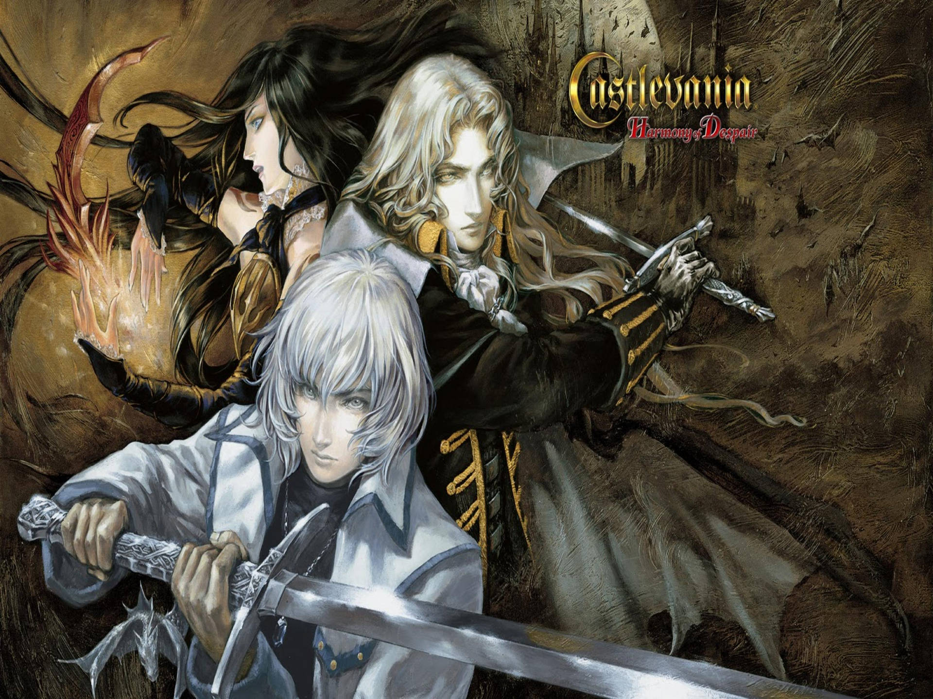 Castlevania Soma Alucard Shanoa Background