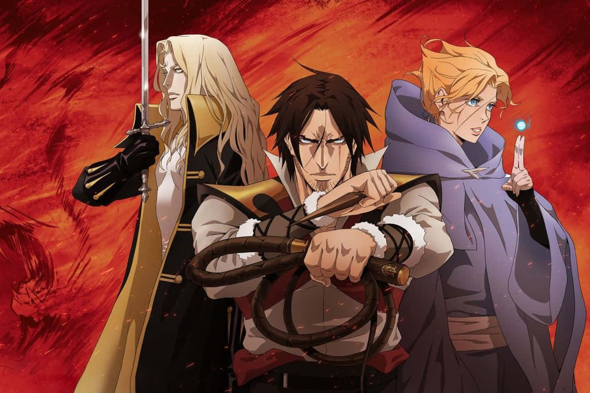 Castlevania Trio Readyfor Battle Background
