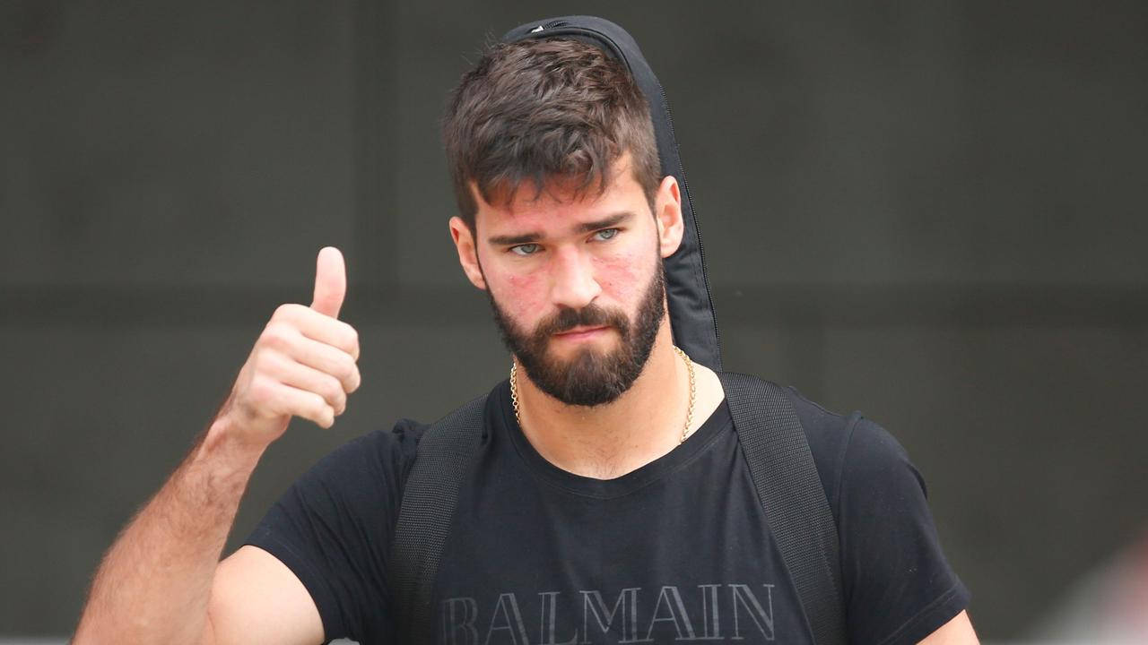 Casual Alisson Becker Thumbs Up Sign