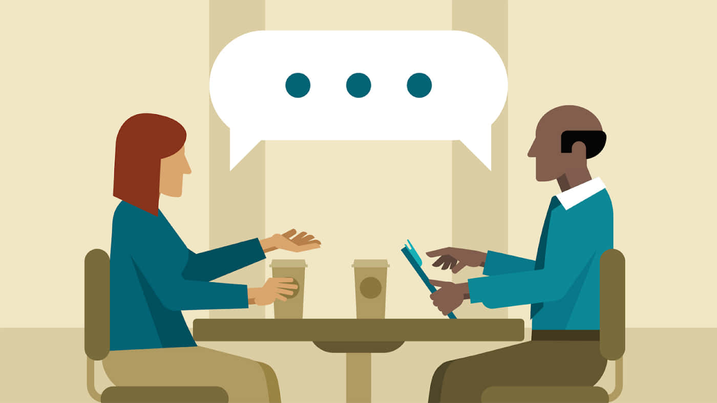 Casual Business Meeting Illustration Background