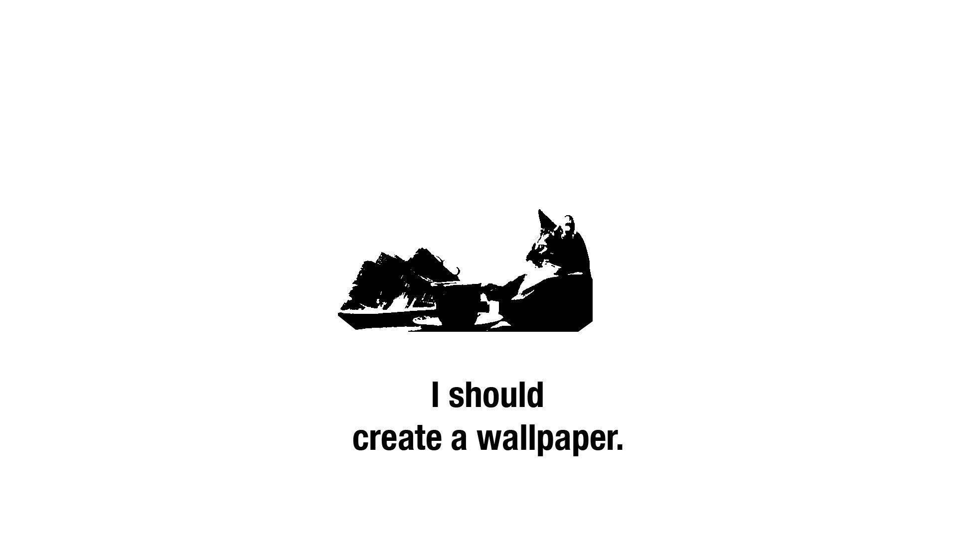 Cat Create Wallpaper Funny Meme Background