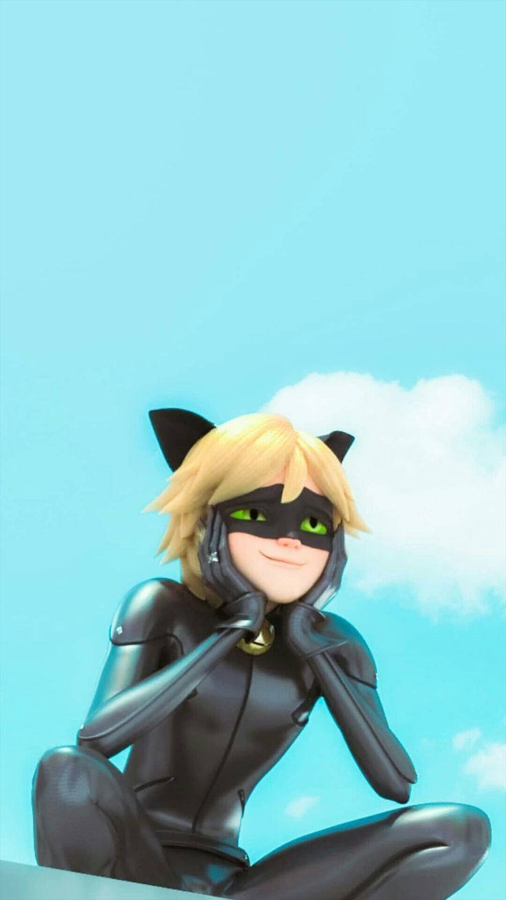 Cat Noir Daydreaming Background