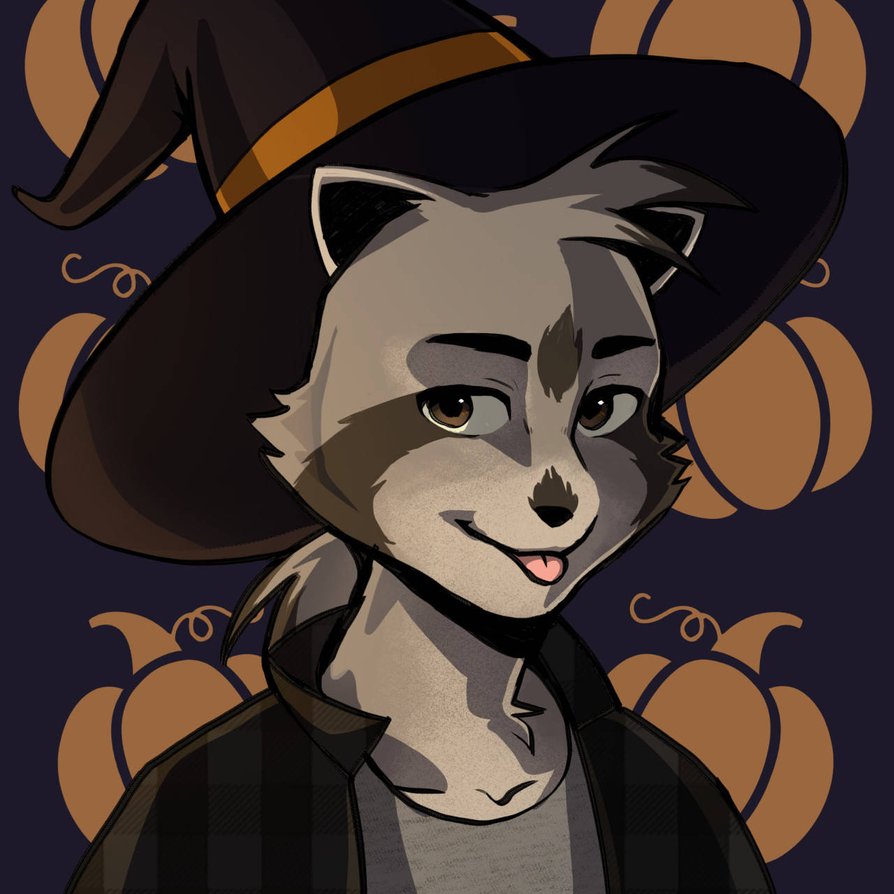 Cat Witch Halloween Pfp Background