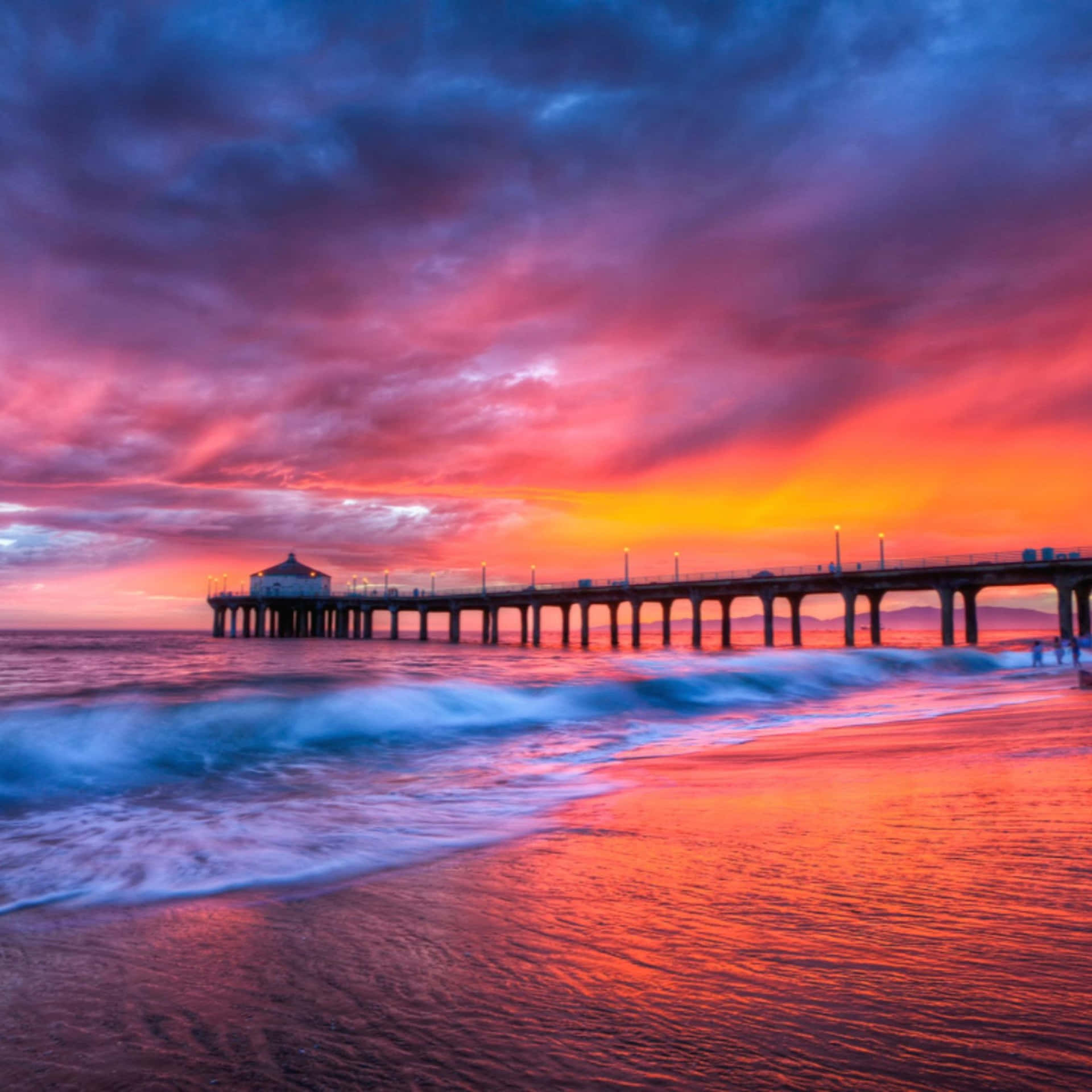 “catch A Magical Sunset Wave” Background