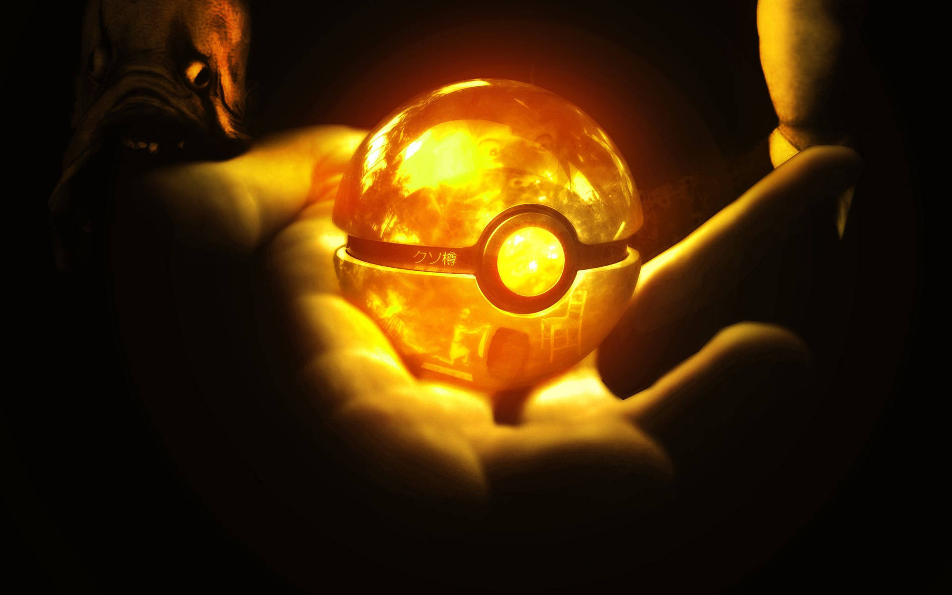 Catch Charmander In A Pokeball Background