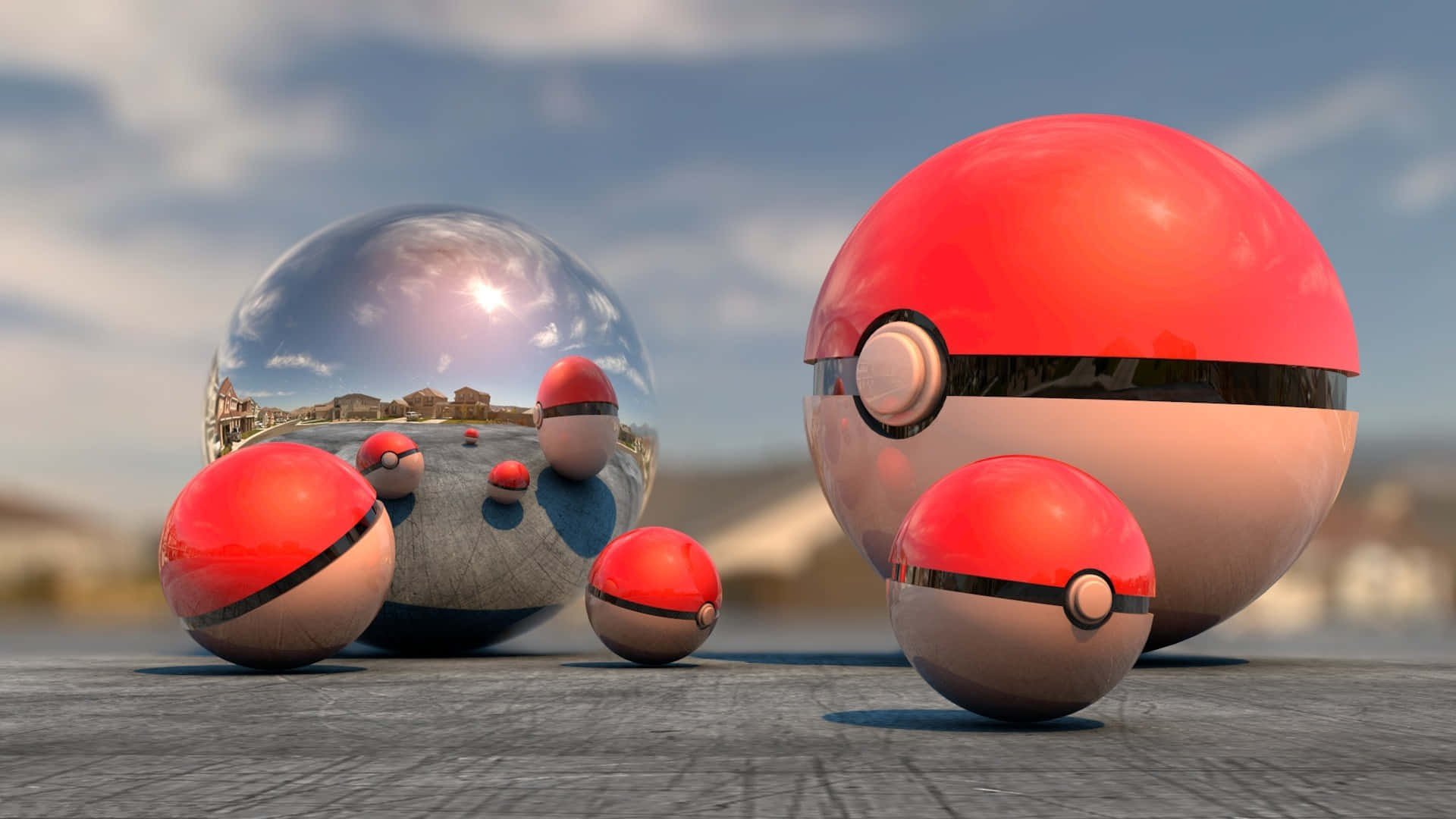 Catch 'em All Now In 3d Background