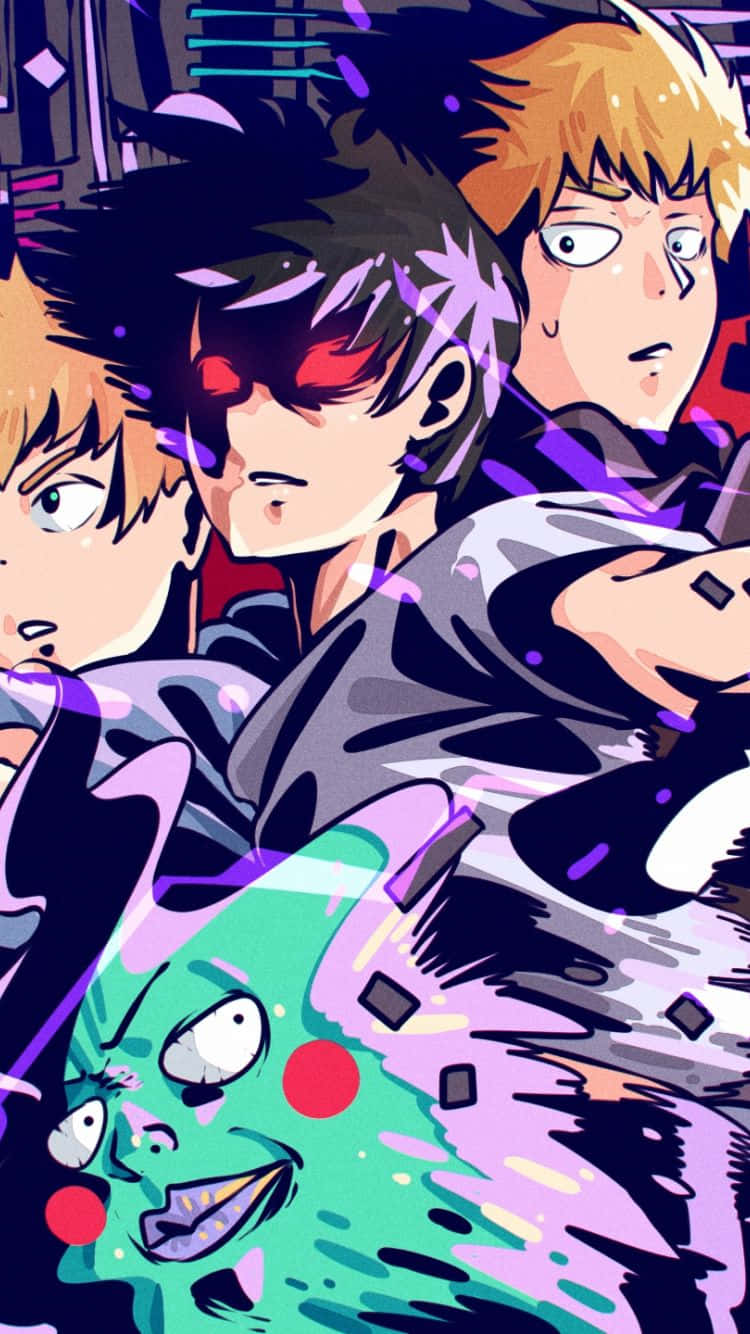 Catch Mob Psycho 100’s Best Action In This Iphone Wallpaper Background