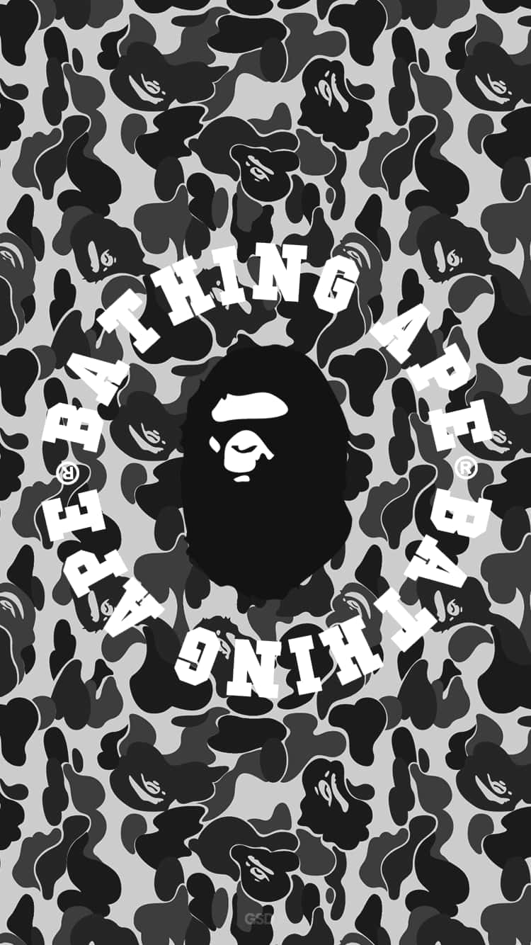 Catch Up With The Trend And Be The Coolest With Bape Iphone. Background